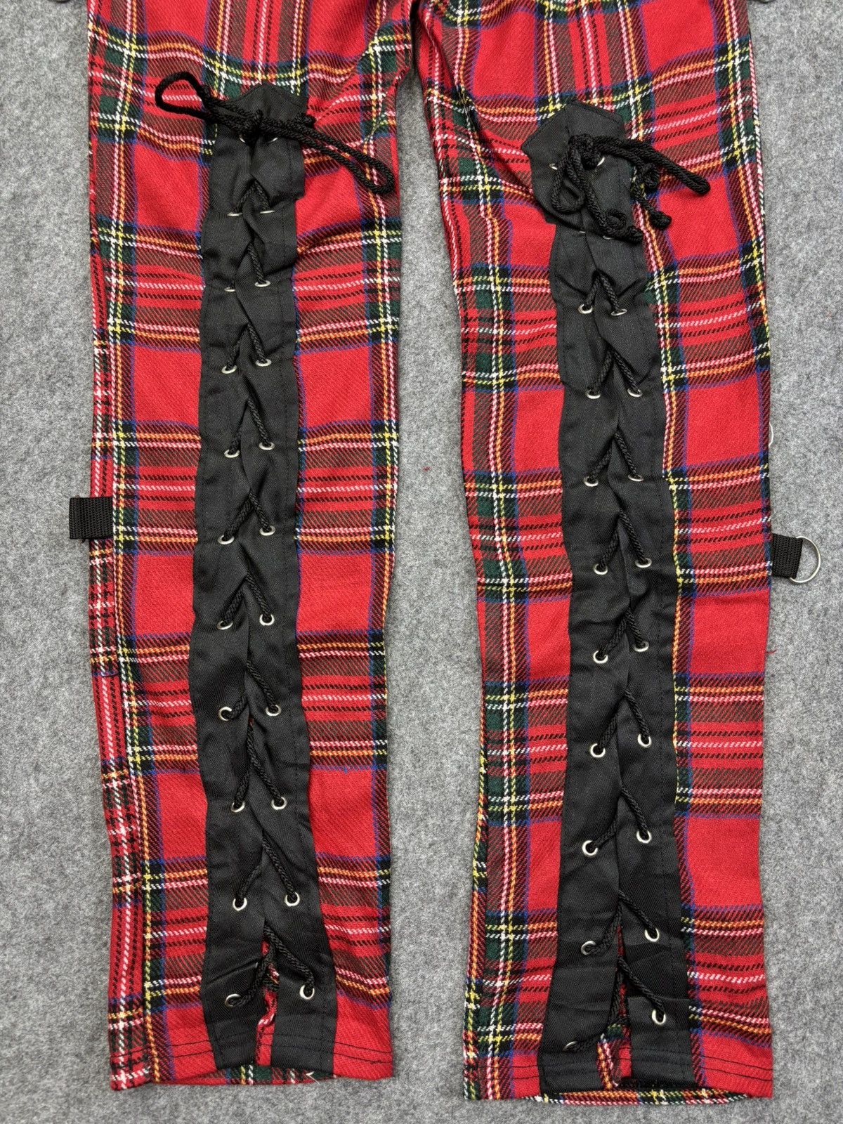 Seditionaries 💥Seditionaries💥Tiger Punk Lace Up Tartan Pant F764 Size US 30 / EU 46 - 5 Thumbnail