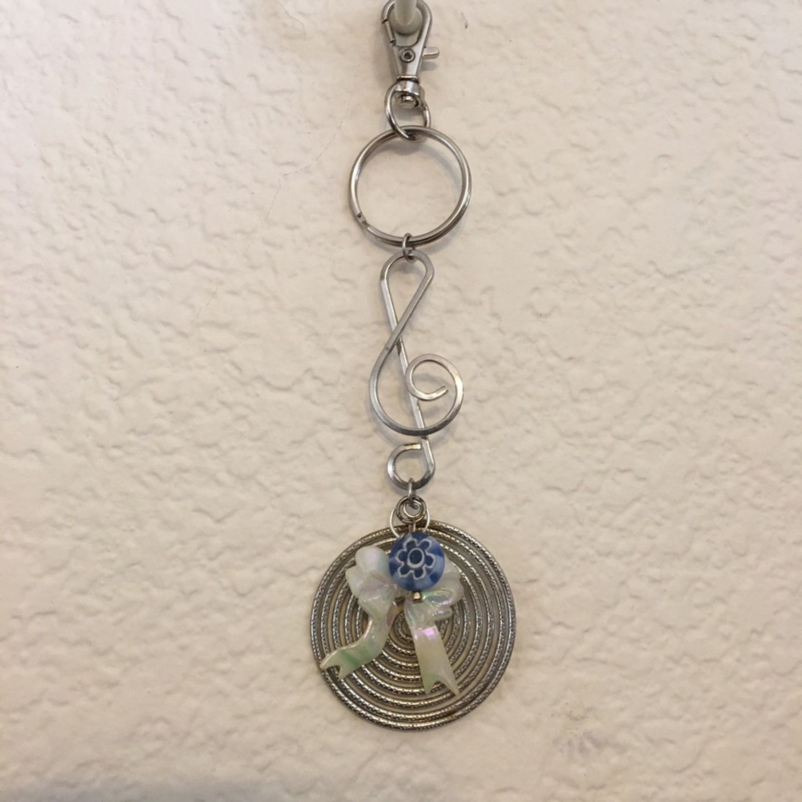 Vintage Vintage repurpose salvaged estate gem keychain Size ONE SIZE - 1 Thumbnail