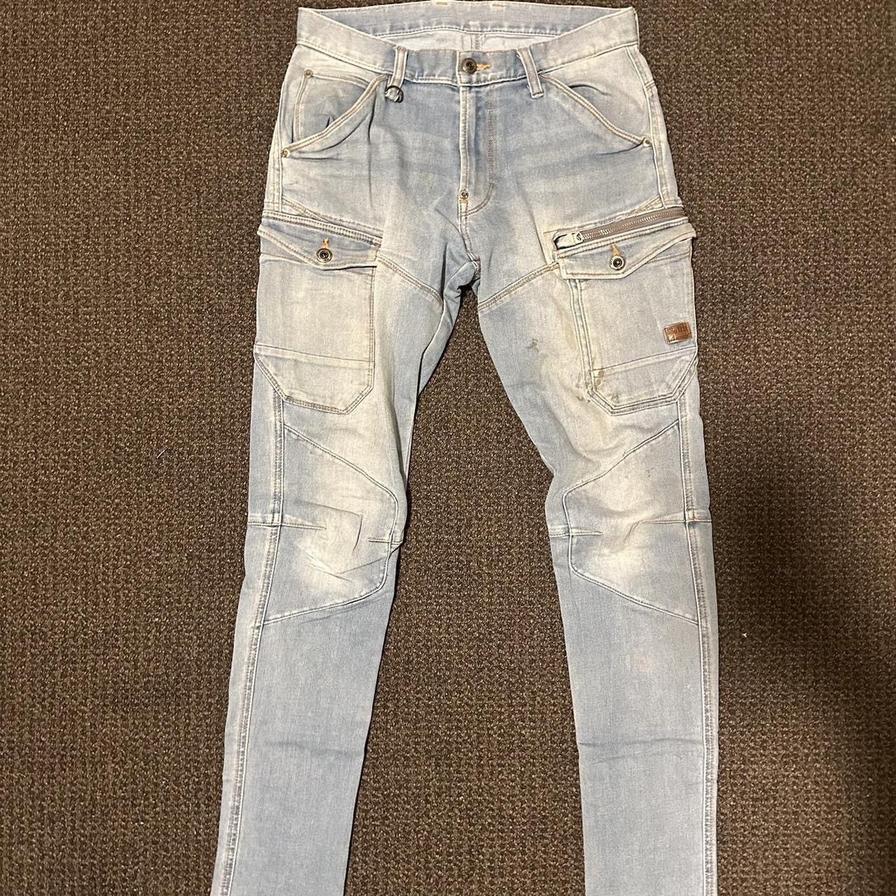 Vintage Vintage Skinny Cargo Jeans Size US 29 - 1 Thumbnail
