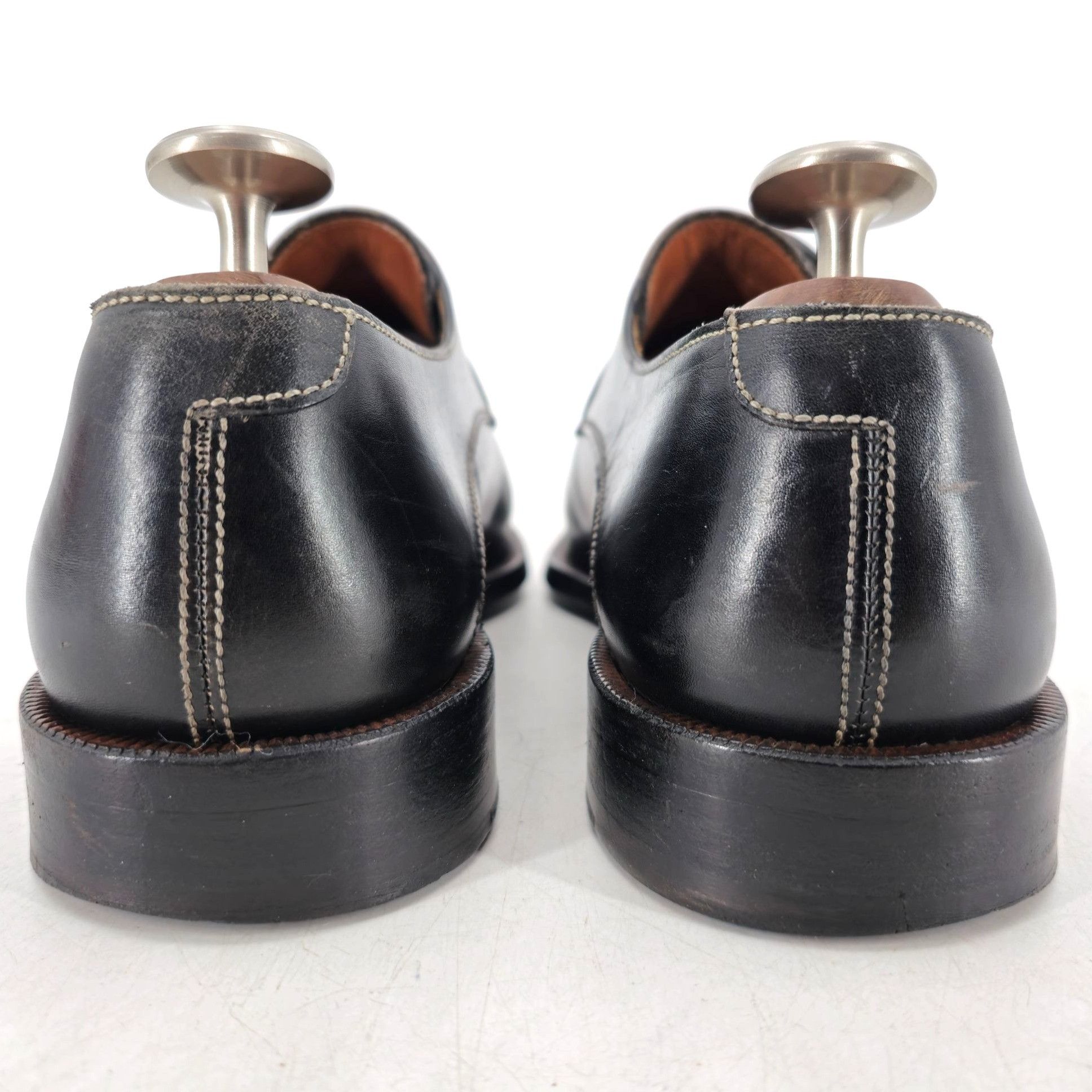 Other Vintage Italian McDowell Men 9.5D /8.5UK Black Leather Derby Size US 9.5 / EU 42-43 - 7 Thumbnail