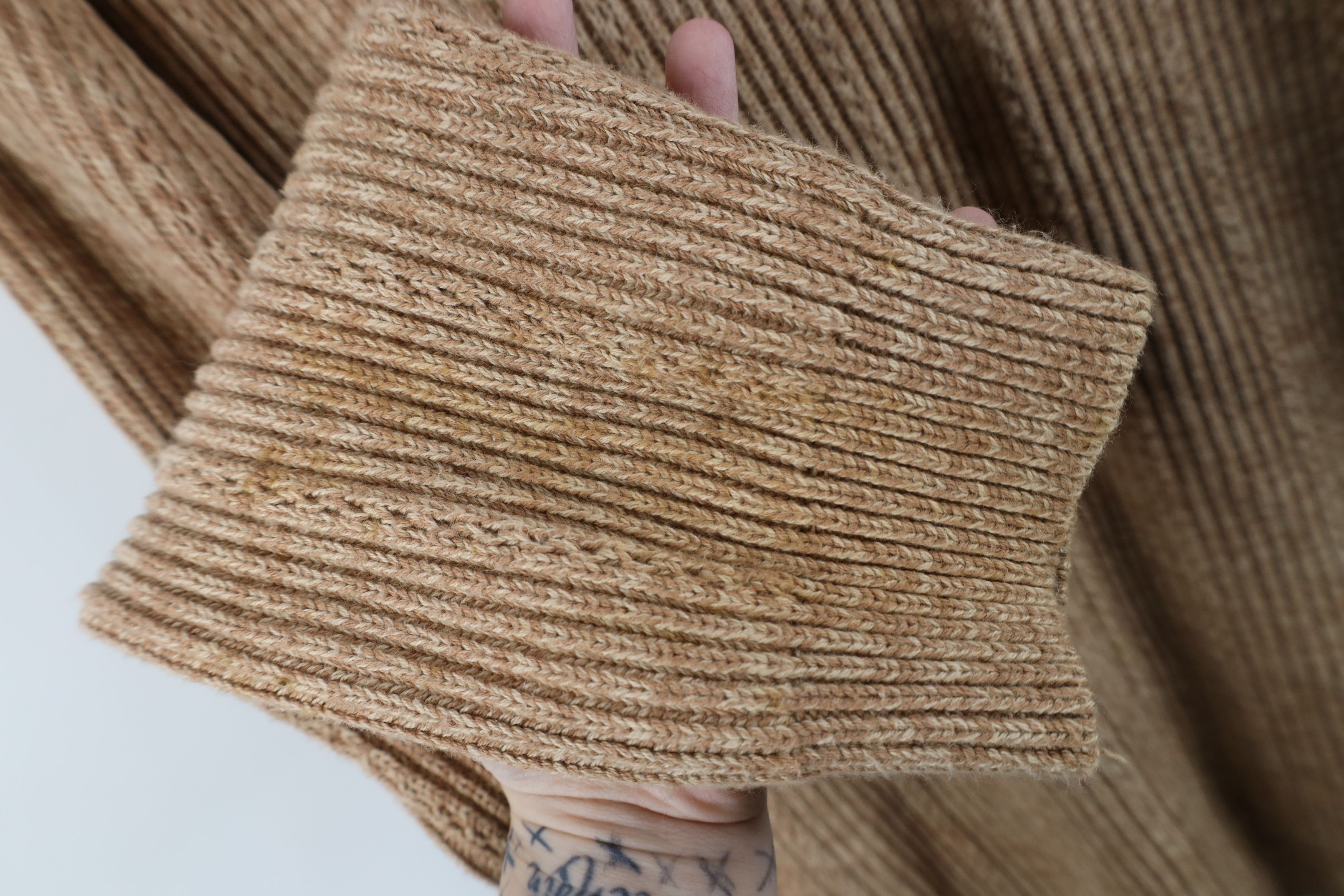 Chaps Vintage Chaps Cotton Ribbed Knit Crewneck Sweater Beige Size US L / EU 52-54 / 3 - 5 Thumbnail