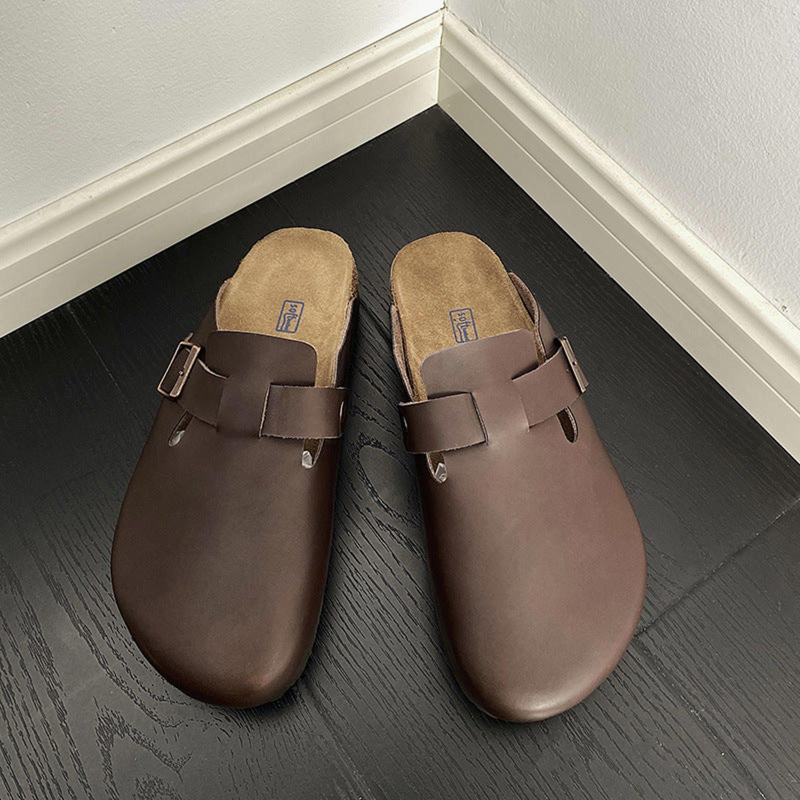 Japanese Brand Cork-Sole Genuine Leather Half-Mule Size US 8 / EU 41 - 6 Thumbnail