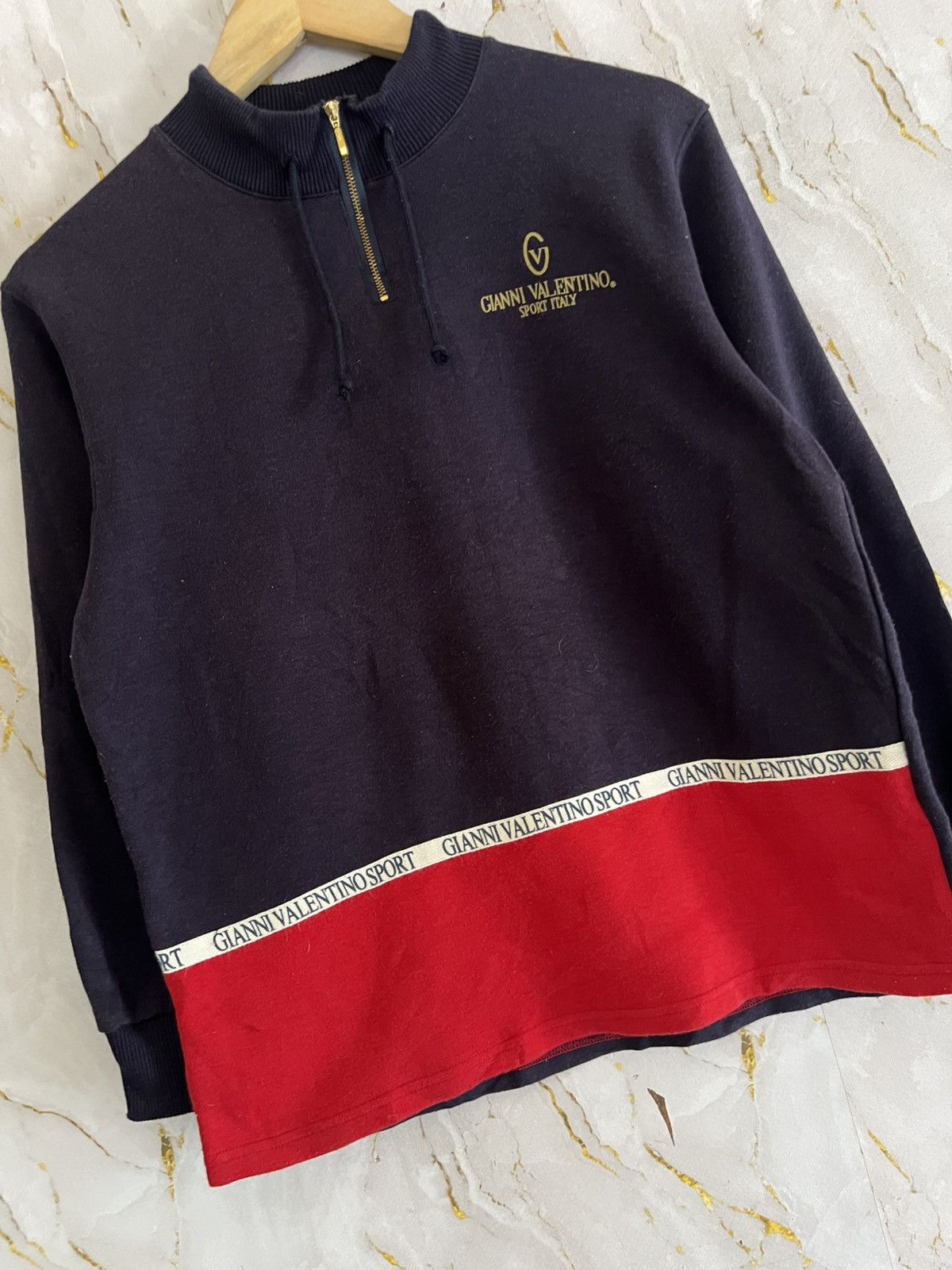 Gianni Valentino Gianni Valentino Half Zip – Vintage Italian Designer Size US M / EU 48-50 / 2 - 3 Thumbnail