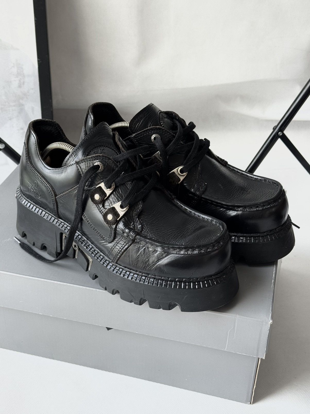 Vintage Avant Garde boots high platform shoes rare Memphis Kanye Size US 10 / EU 43 - 1 Thumbnail