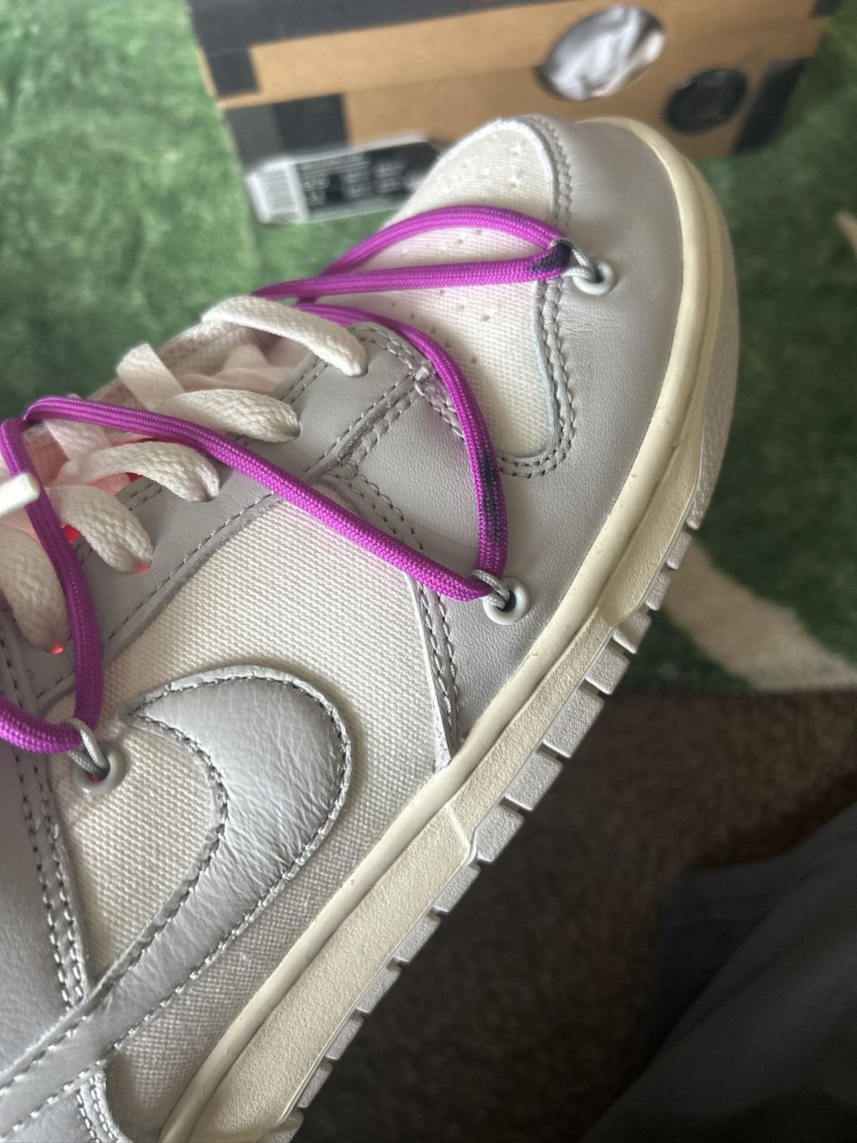 Nike × Off-White OFF WHITE DUNK LOW LOT 45 Size US 9.5 / EU 42-43 - 7 Thumbnail