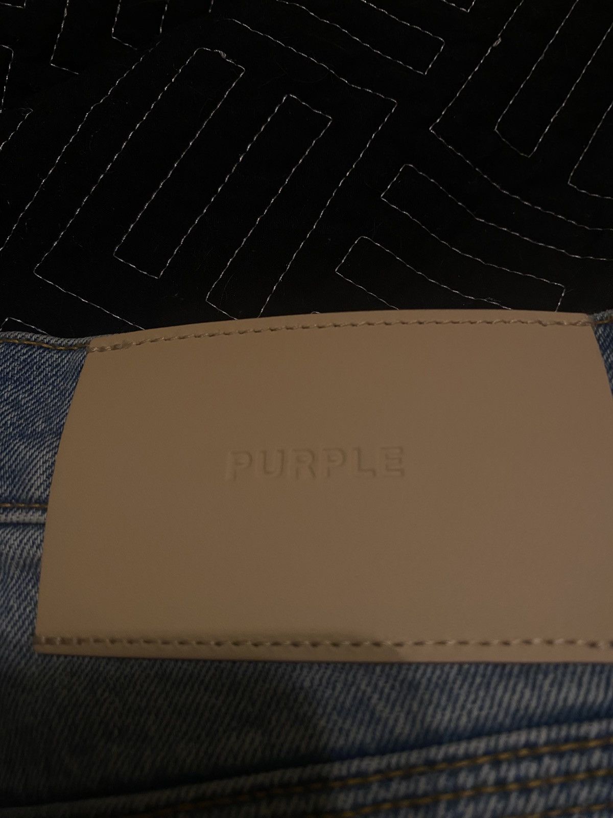 Purple Brand Purple brand jeans, blue denim white splatter design Size US 30 / EU 46 - 7 Thumbnail