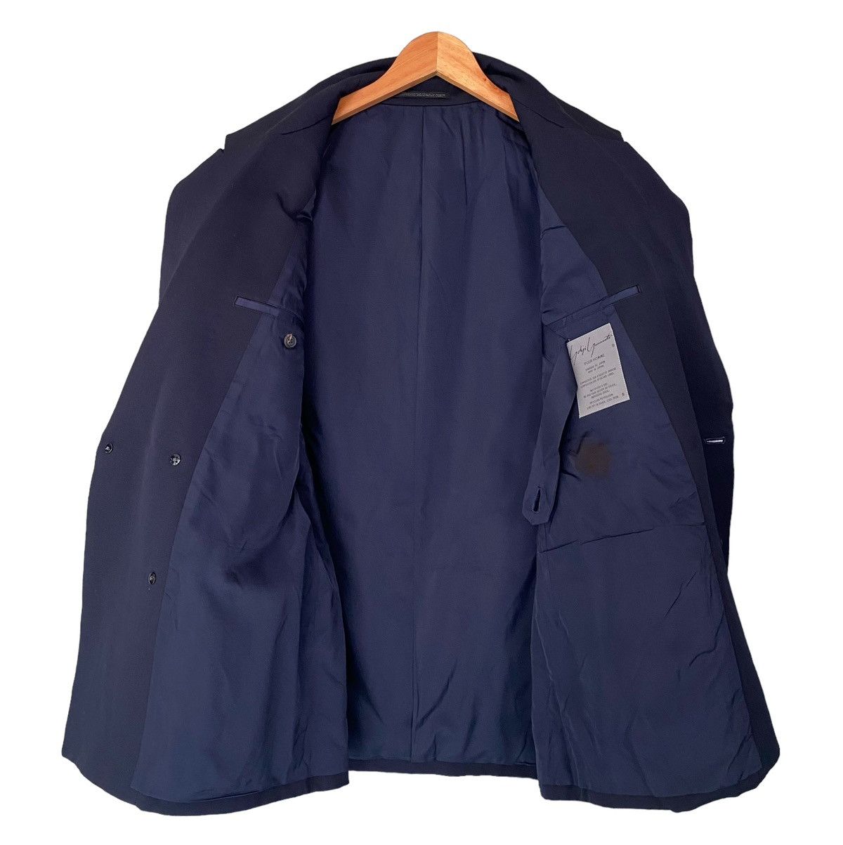 Yohji Yamamoto Vtg🔥iconic YOHJI YAMAMOTO Pour Homme Pocket Blazer Jacket Size 38S - 12 Thumbnail