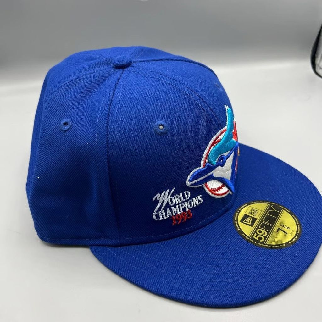 New Era Toronto Blue Jays Hat Men 7 5/8 59Fifty New Era Fitted Cap Size ONE SIZE - 3 Thumbnail