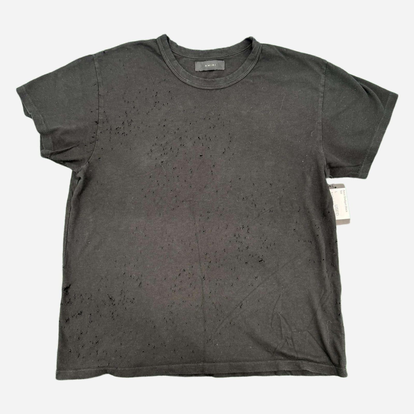 Amiri Amiri Shotgun Black Tee L Used Size US L / EU 52-54 / 3 - 1 Thumbnail
