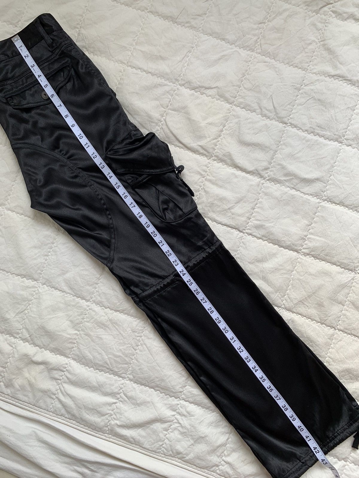 Japanese Brand 2000s Civarize Gasmask Glitter Cargo Flared Pant Size US 32 / EU 48 - 15 Thumbnail