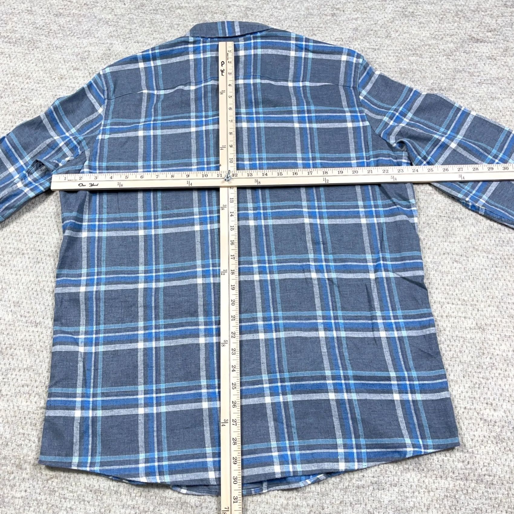 Southern Tide Southern Tide Shirt Mens L Blue Flannel Men Plaid Button Classic Fit Pocket Size US L / EU 52-54 / 3 - 5 Thumbnail