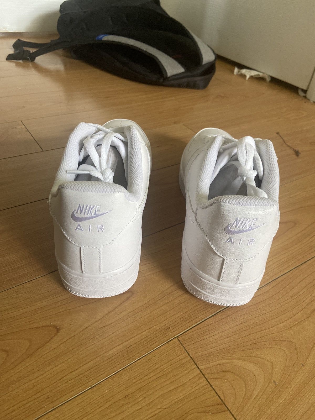 Nike ALL WHITE 07 AIRFORCES Size US 13 / EU 46 - 4 Thumbnail