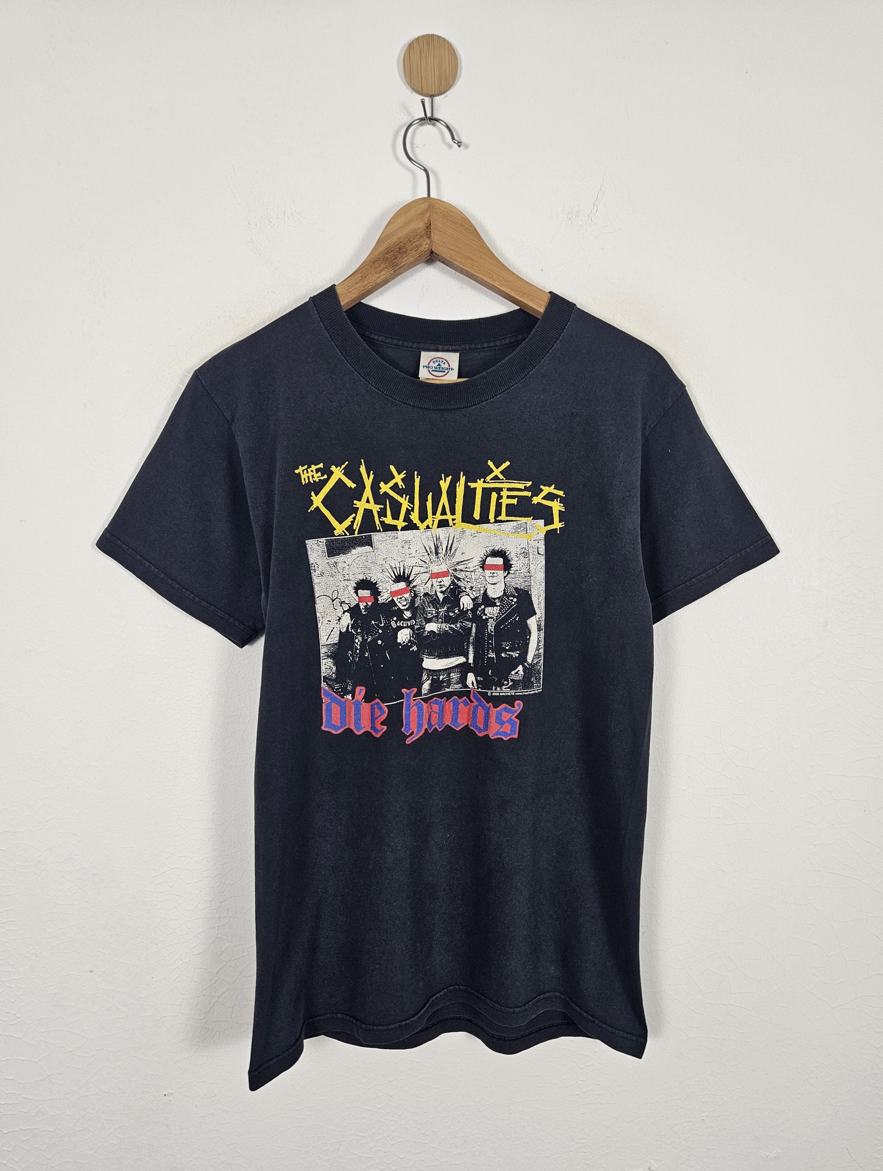 Vintage The Casualties Die Hards Punk Tee