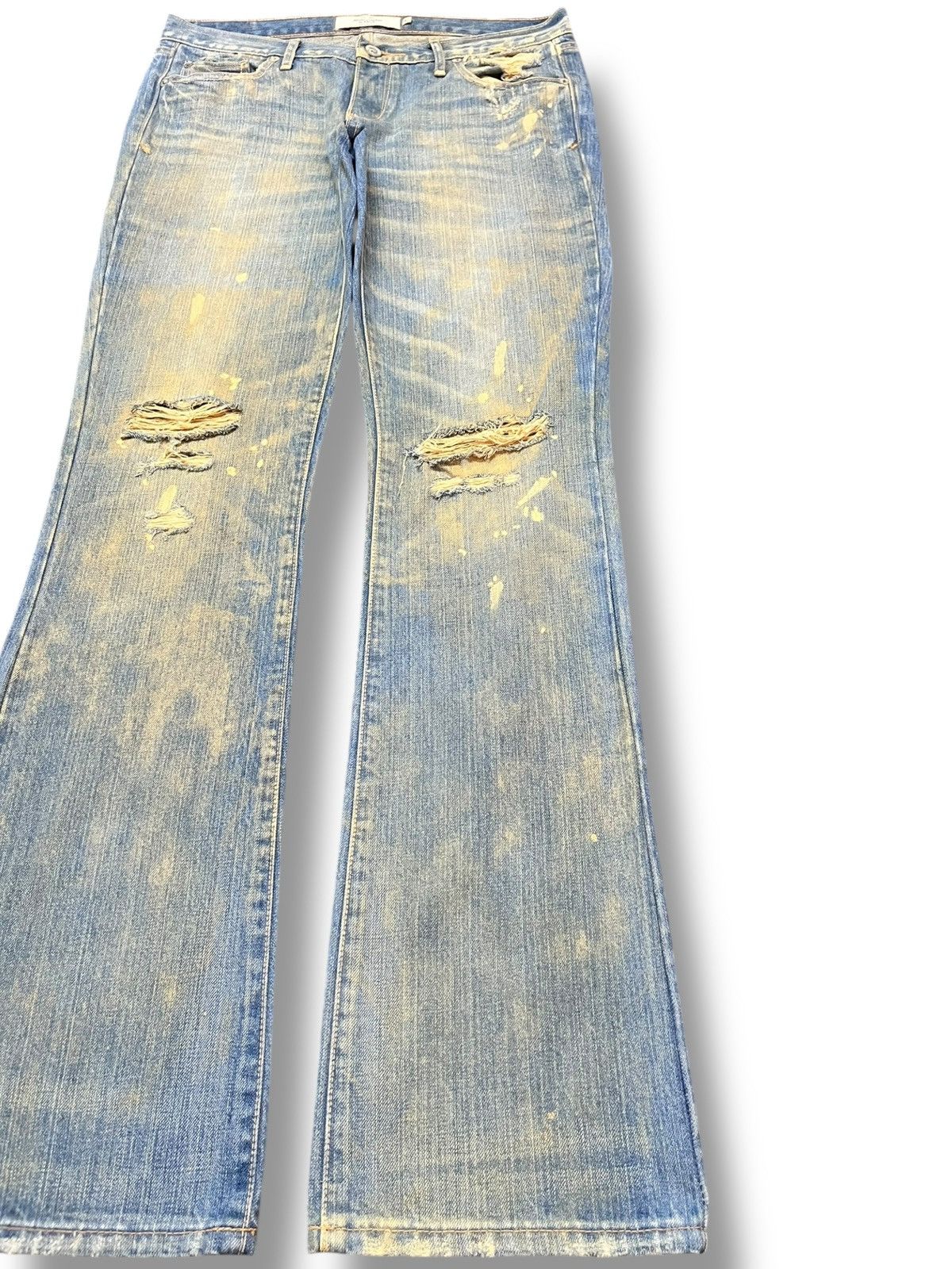 Abercrombie & Fitch VintageAbercrombie&Fitch Flare Mudwash Distressed Denim Size US 30 / EU 46 - 4 Thumbnail