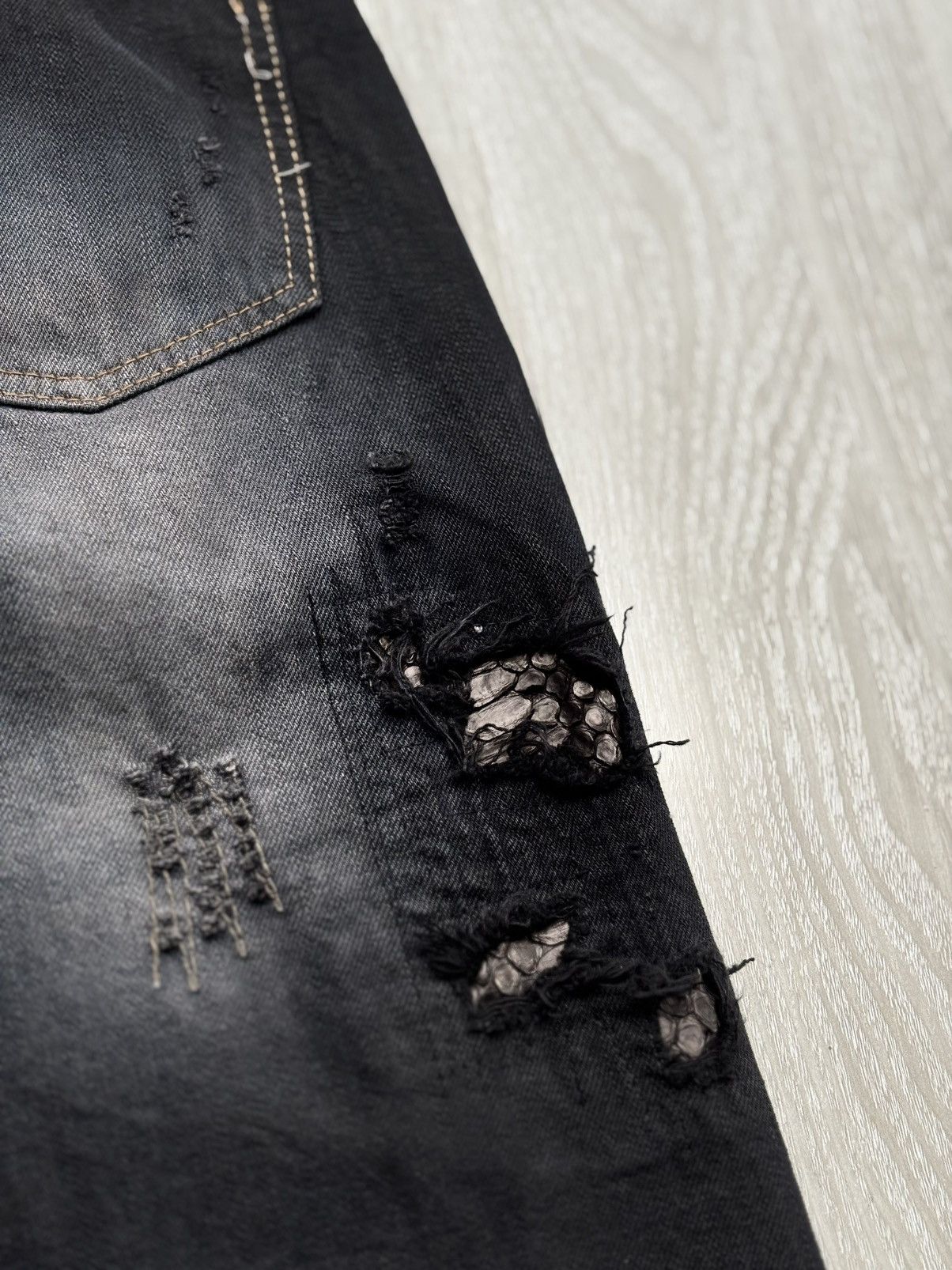 Japanese Brand VERTGARMENTS lace up flare jeans Size US 30 / EU 46 - 7 Thumbnail
