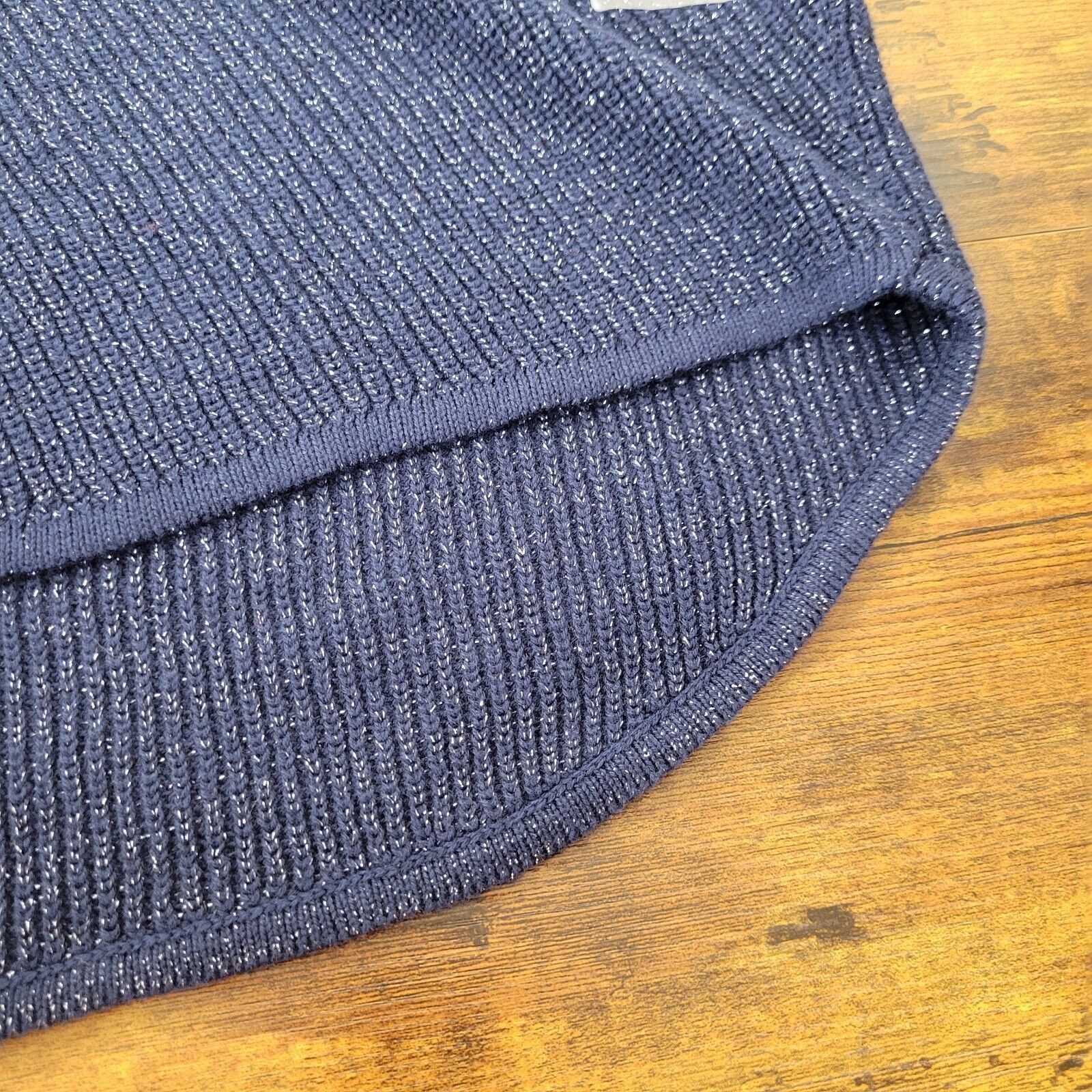 Other ANA Women's XXL Navy Blue Knit Sparkled Pullover Sweater Size XXL / US 16-18 / IT 52-54 - 10 Thumbnail