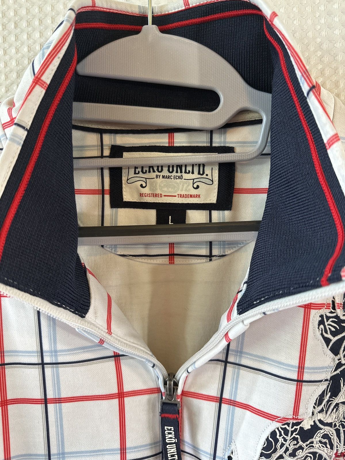 Ecko Unltd. Ecko Unlimited Plaid Track Zip-up Jacket Size US L / EU 52-54 / 3 - 3 Thumbnail
