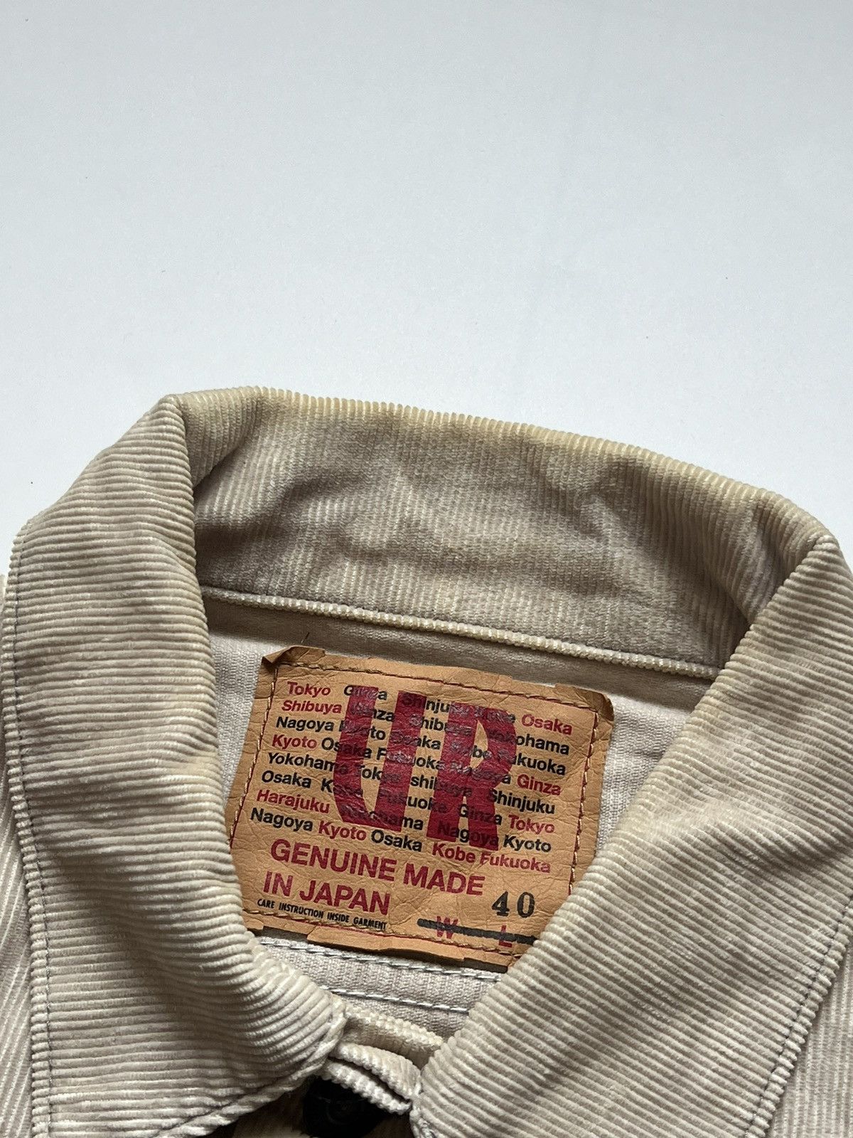 URBAN RESEARCH DOORS Urban Research Japanese Brand Corduroi Trucker Jacket Size US S / EU 44-46 / 1 - 4 Thumbnail