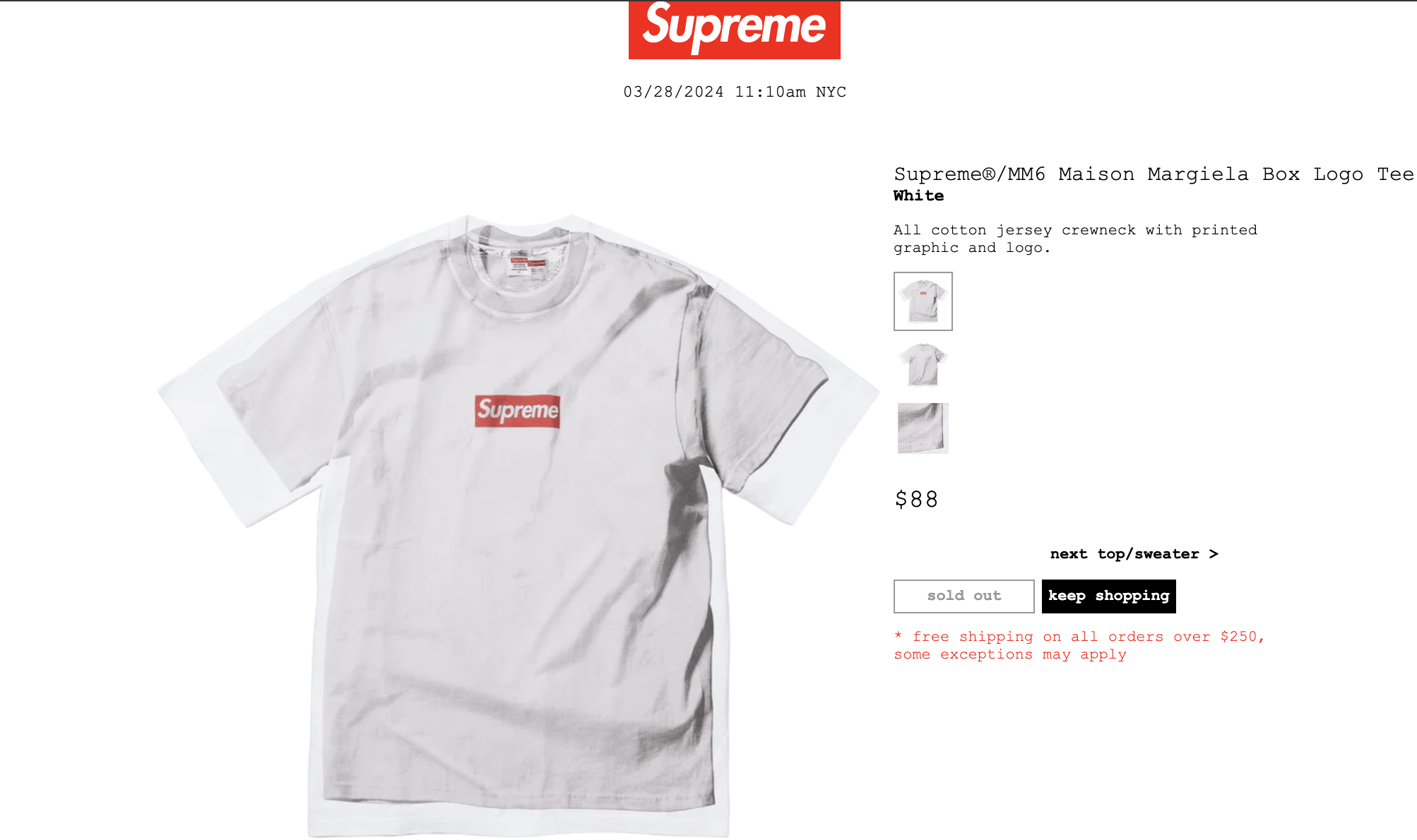 Supreme Supreme Maison Margiela Box Logo | Grailed