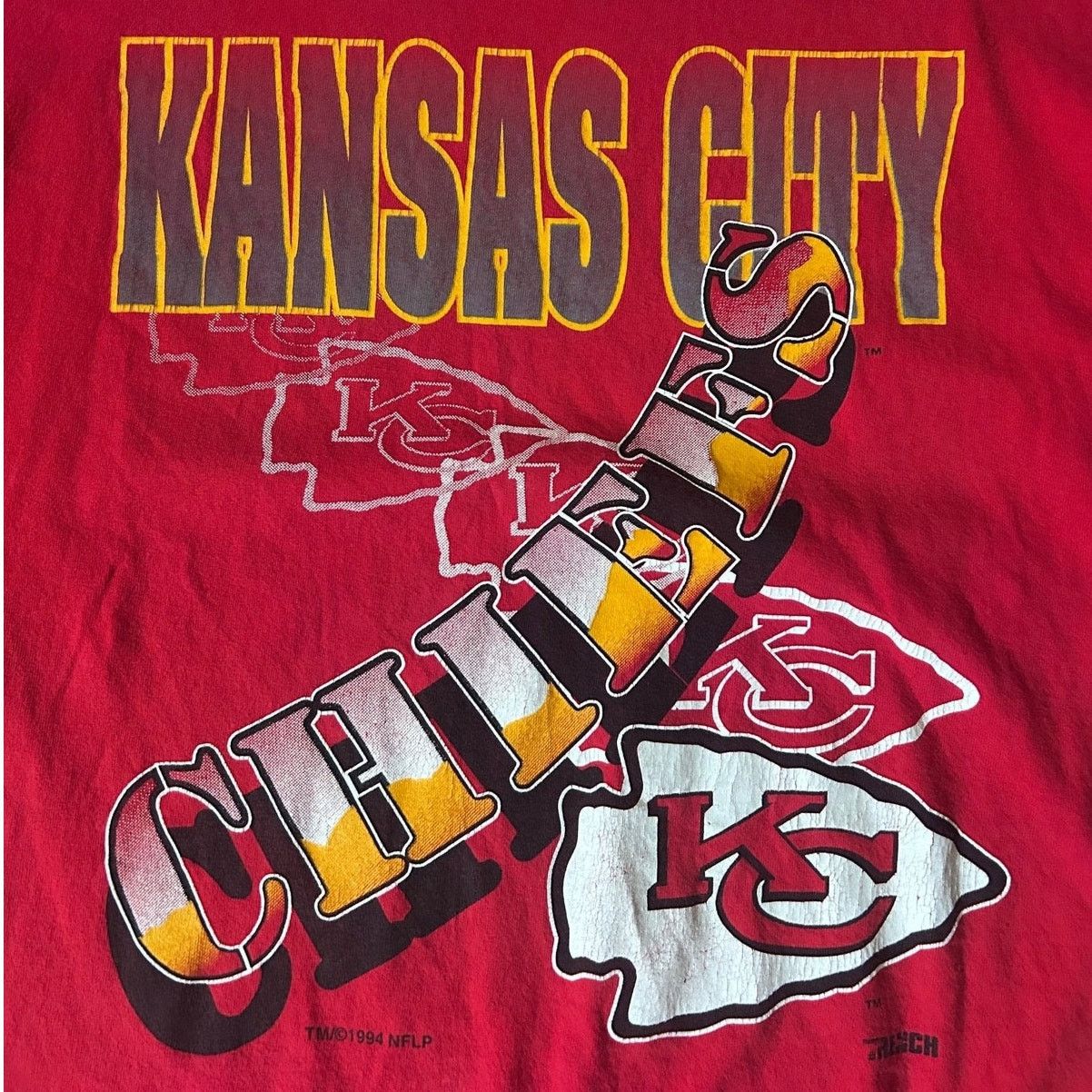 Other 90's Vintage Kansas City Chiefs Red T-Shirt -XL Size US XL / EU 56 / 4 - 2 Thumbnail