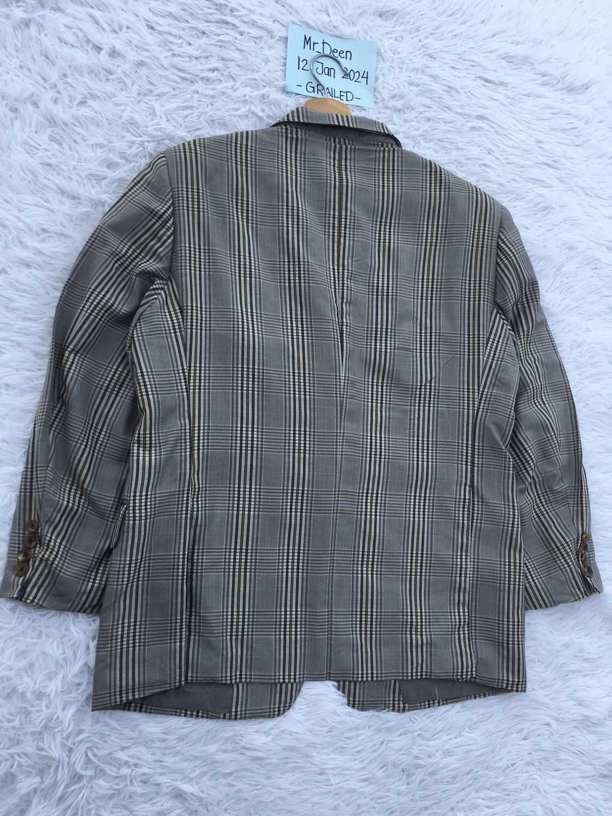Burberry Rare Vintage Burberry Checkered Blazer Size 36R - 15 Thumbnail