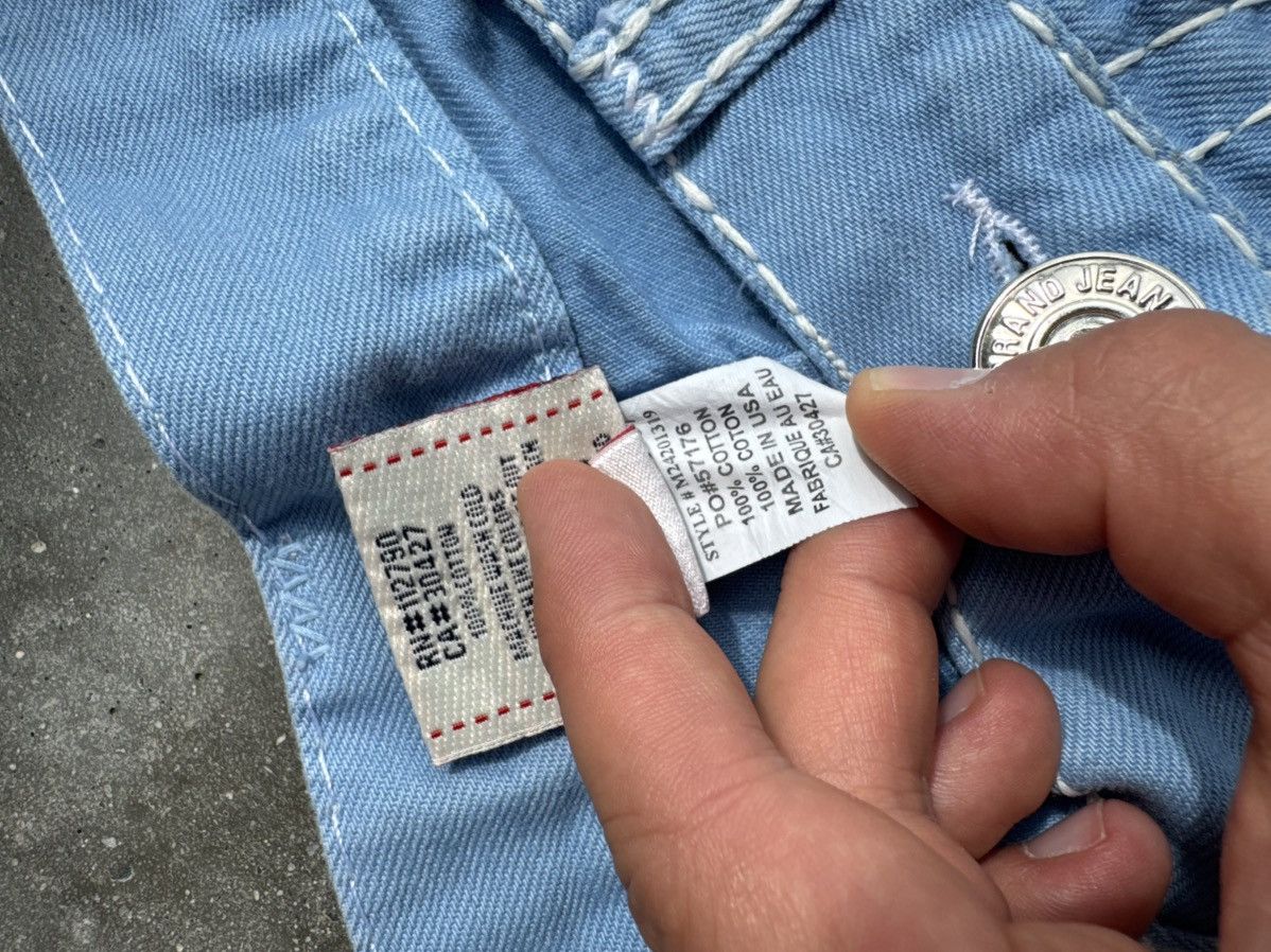True Religion True Religion Baby Blue Streetwear rare hype denim jeans Size US 36 / EU 52 - 9 Thumbnail