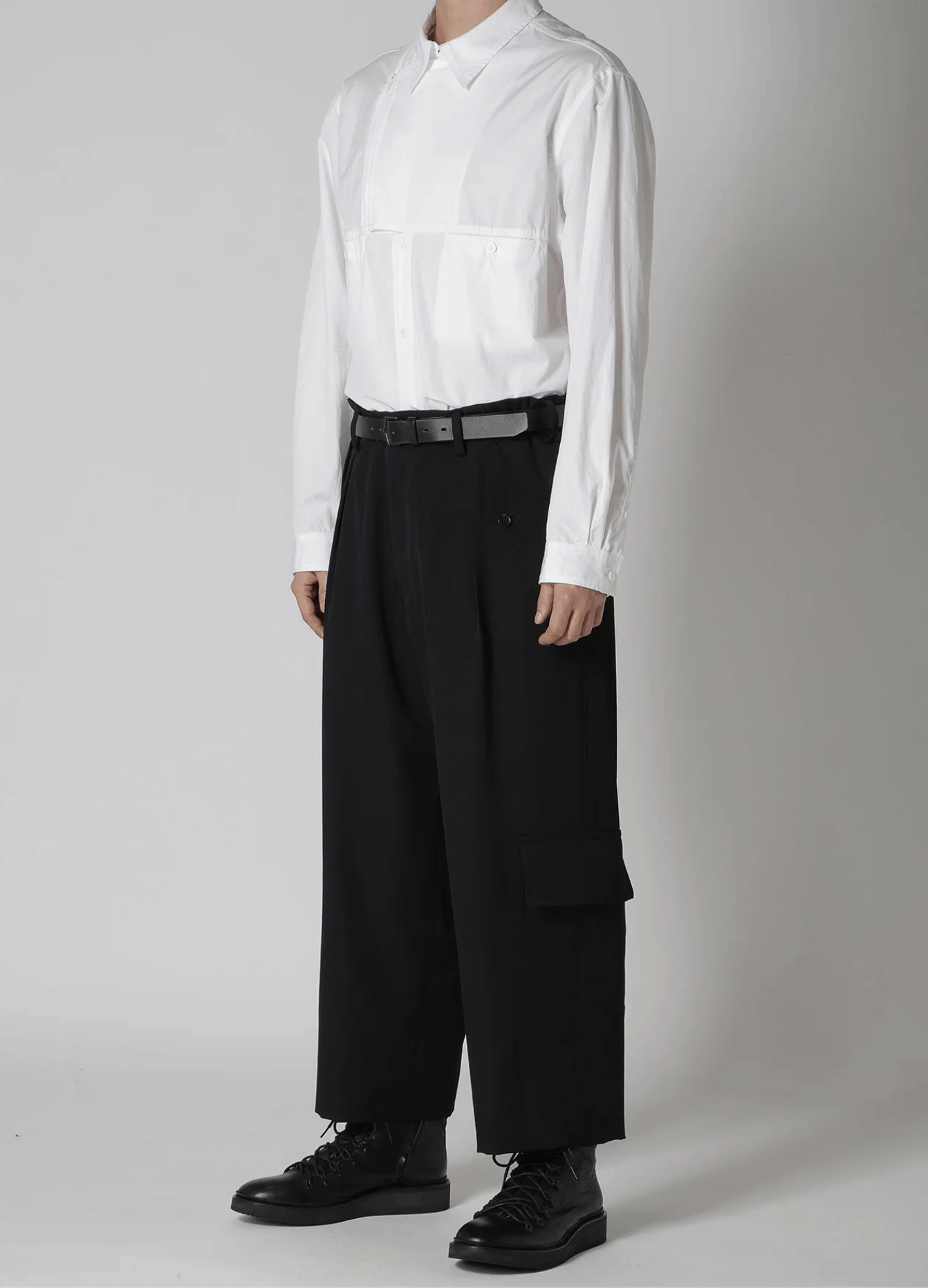 スーツ yohji yamamoto FRONT TUCK PANTS Ry WRINKLED LAWN L FRONT TUCK PANTS – THE SHOP YOHJI YAMAMOTO