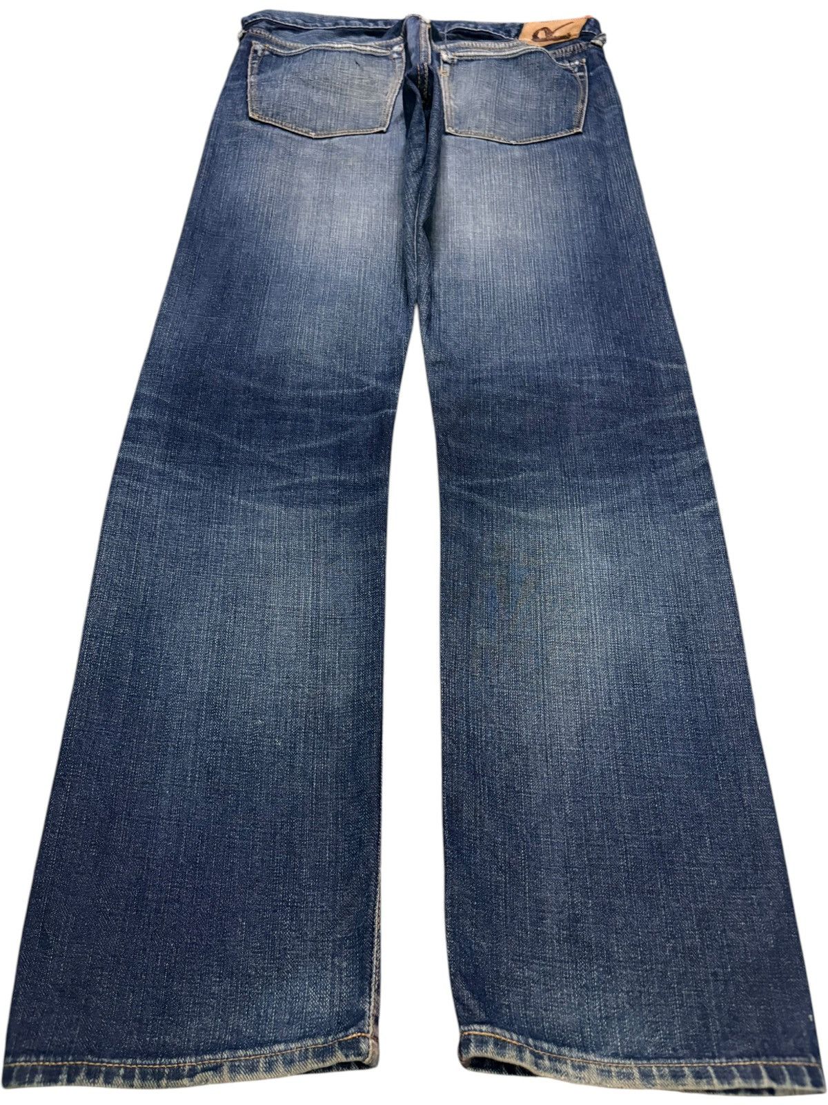 45rpm Vintage Japanese 45 rpm Mud Wash Distressed Jeans Size US 30 / EU 46 - 2 Thumbnail