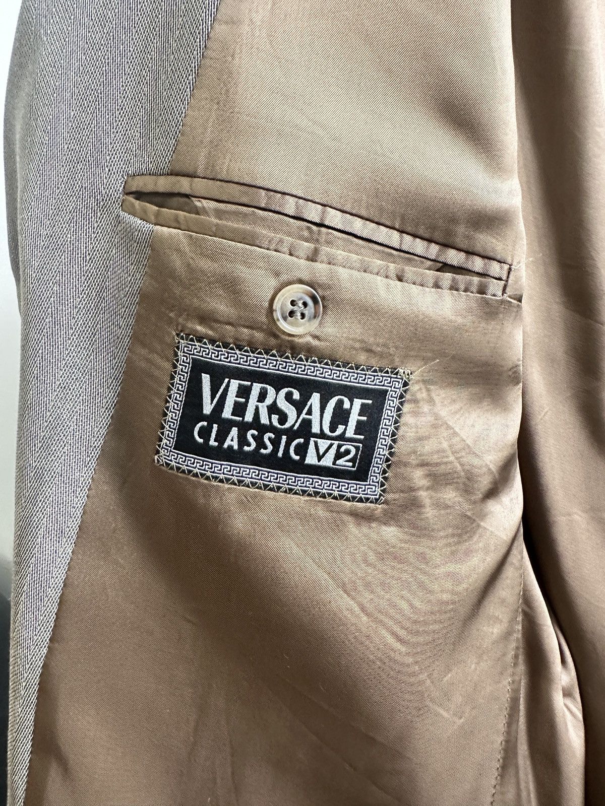 Versace Versace Classic V2 Vintage Grey Blazer Men's Size 50R - 5 Thumbnail