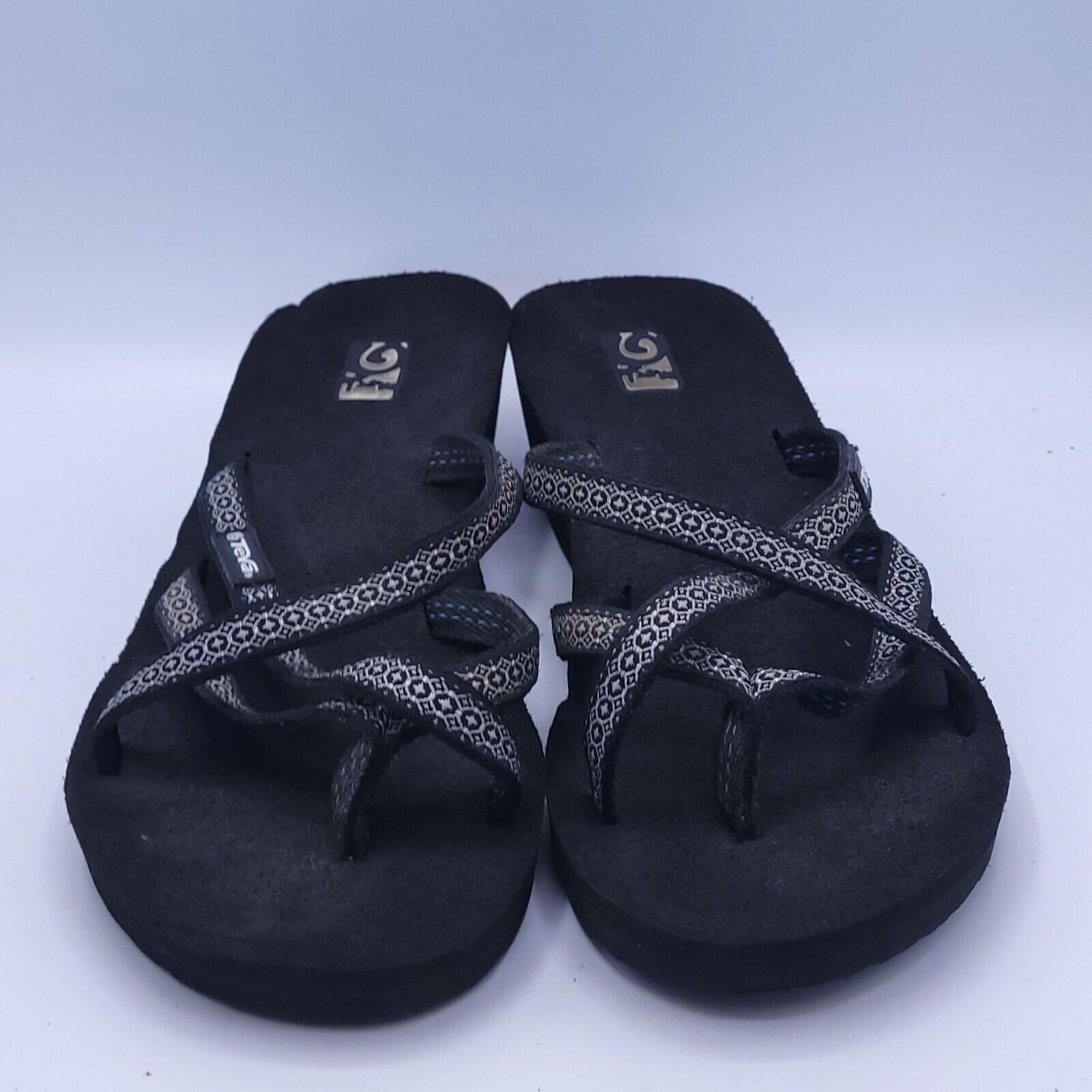 Marc Fisher Mush Slip On Platform Sandal Womans Size 9 1000099B Black Size US 9 / IT 39 - 2 Thumbnail