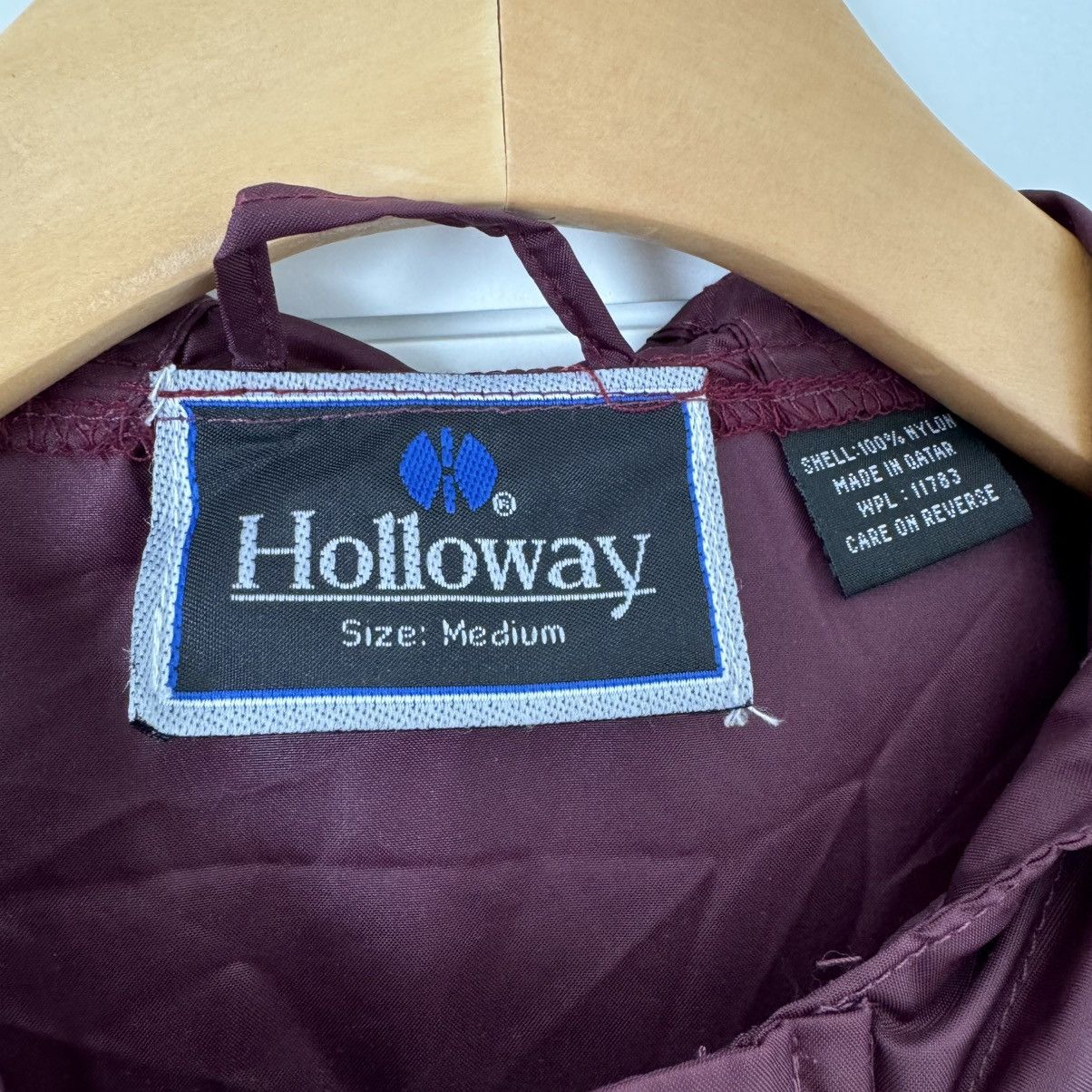 Holloway × Vintage VTG 90s Holloway Maroon 3/4 Zip Windbreaker Nylon Jacket | M Size US M / EU 48-50 / 2 - 4 Thumbnail