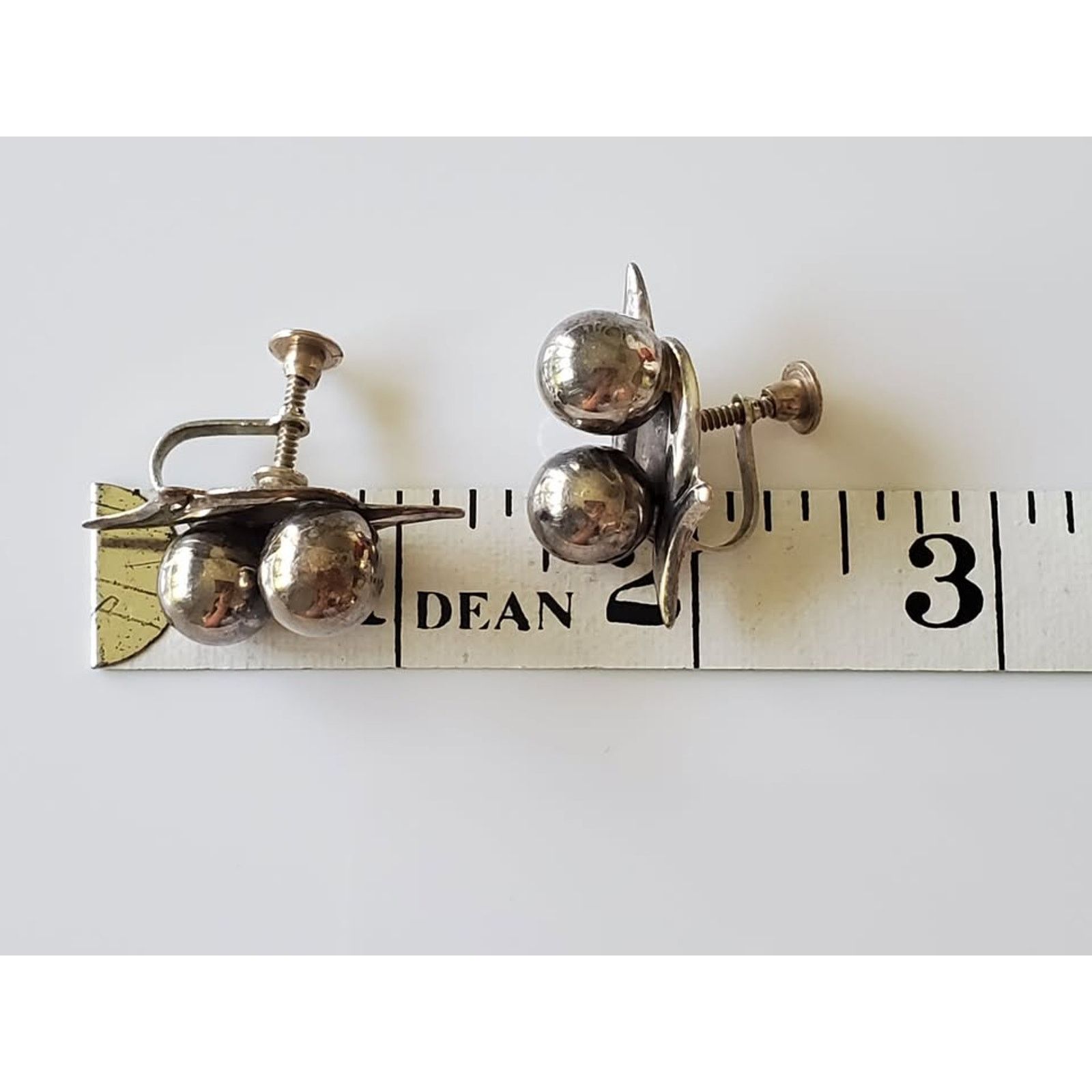 Other Vintage AM Mexico Sterling Silver Screw On Earrings Size ONE SIZE - 5 Thumbnail