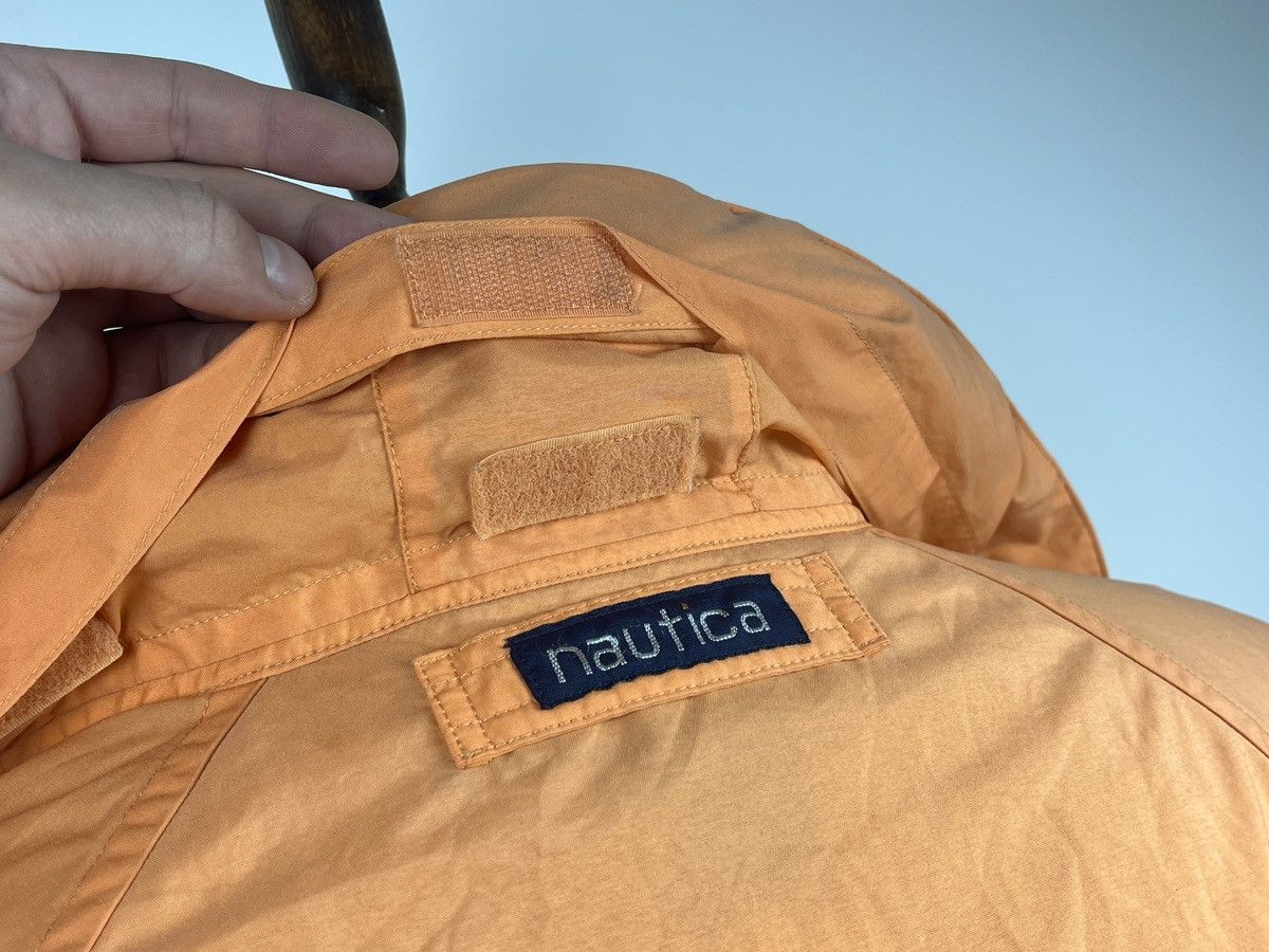 Nautica × Vintage Nautica Vintage Orange Hooded Jacket Size L Size US L / EU 52-54 / 3 - 11 Thumbnail