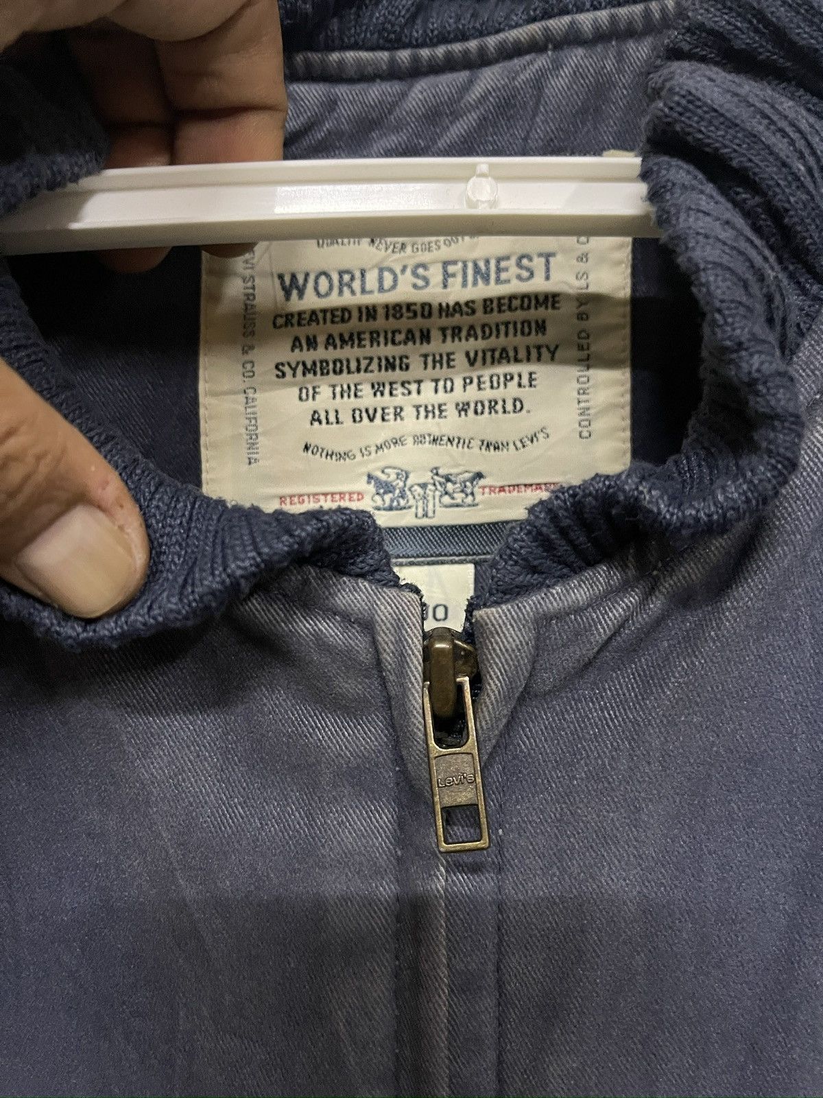 Levi's × Levi's Vintage Clothing × Vintage Very Rare‼️Vintage Sun faded 90s Levis Detroit Jacket Size US L / EU 52-54 / 3 - 7 Thumbnail