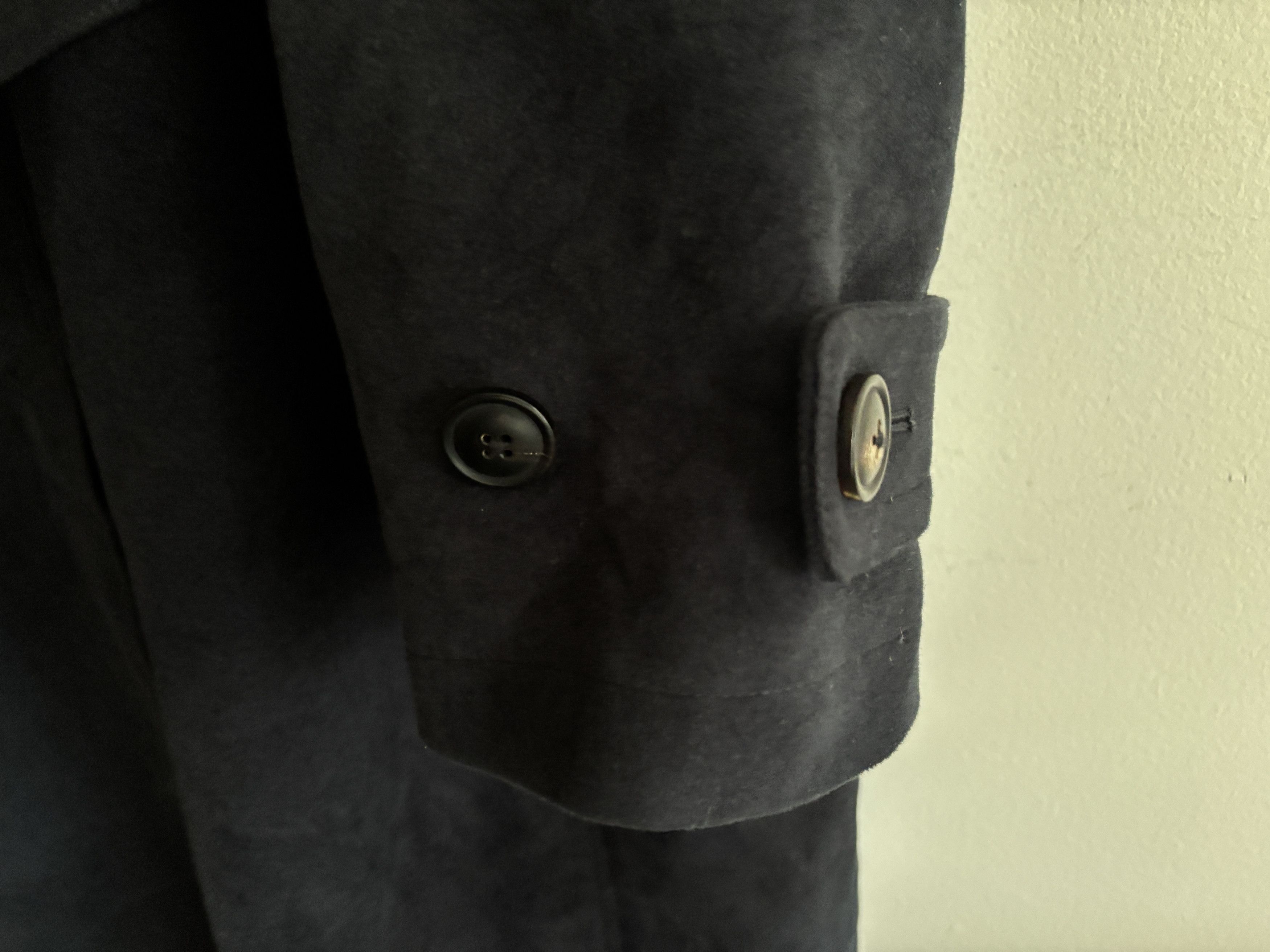 Todd Snyder USD$998 Double Breasted Moleskin Overcoat- Midnight Navy Size US XXL / EU 58 / 5 - 13 Thumbnail