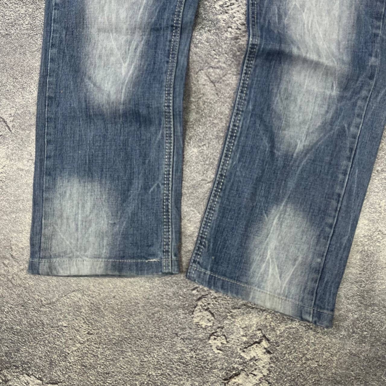 Vintage Y2K Kosmo Lupo Jeans Denim Washed Embroidered Logo Size US 32 / EU 48 - 12 Thumbnail