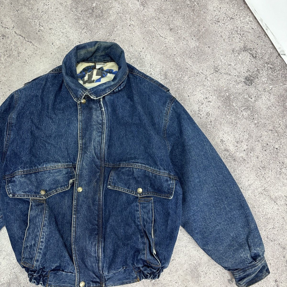 Vintage Vintage 90s Frank Thomas Denim moto jacket jeans y2k og hype Size US M / EU 48-50 / 2 - 2 Thumbnail