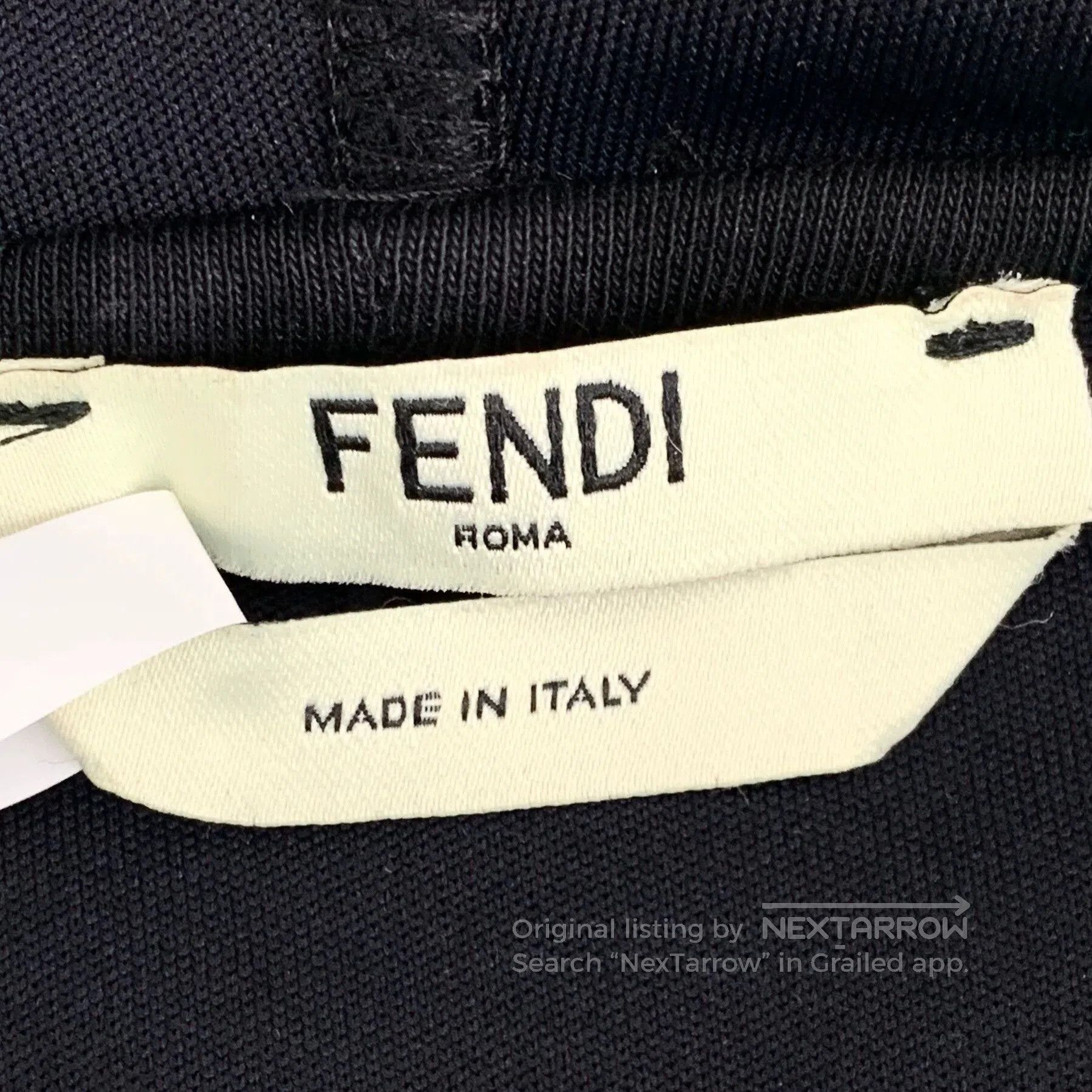 Fendi fendi black embroidered hooded sweatshirt. Size US S / EU 44-46 / 1 - 6 Thumbnail