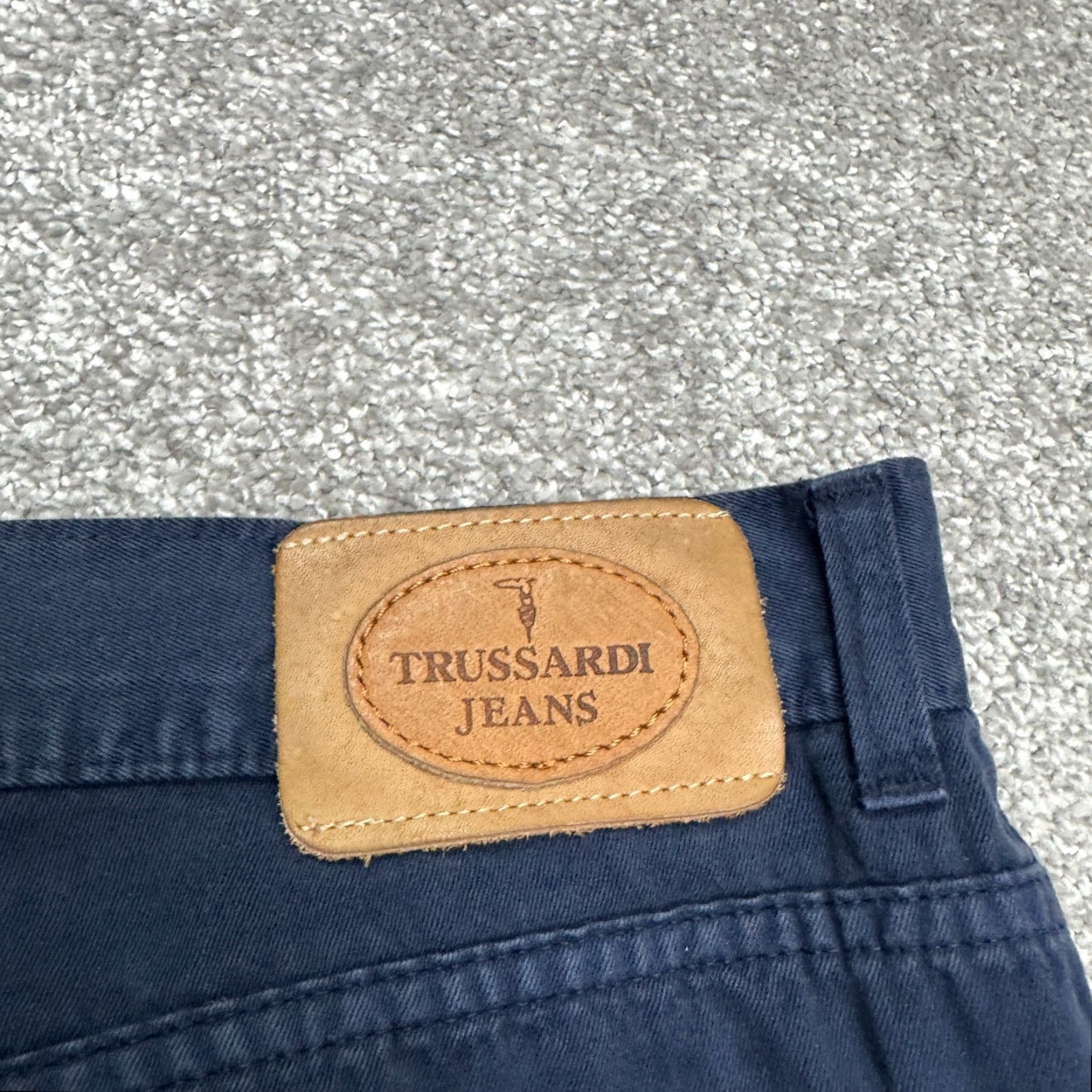 Trussardi Trussardi Jeans Cotton Chino Pants Mens 38x31 Navy Blue Straight Leg Flat Front Size US 38 / EU 54 - 7 Thumbnail
