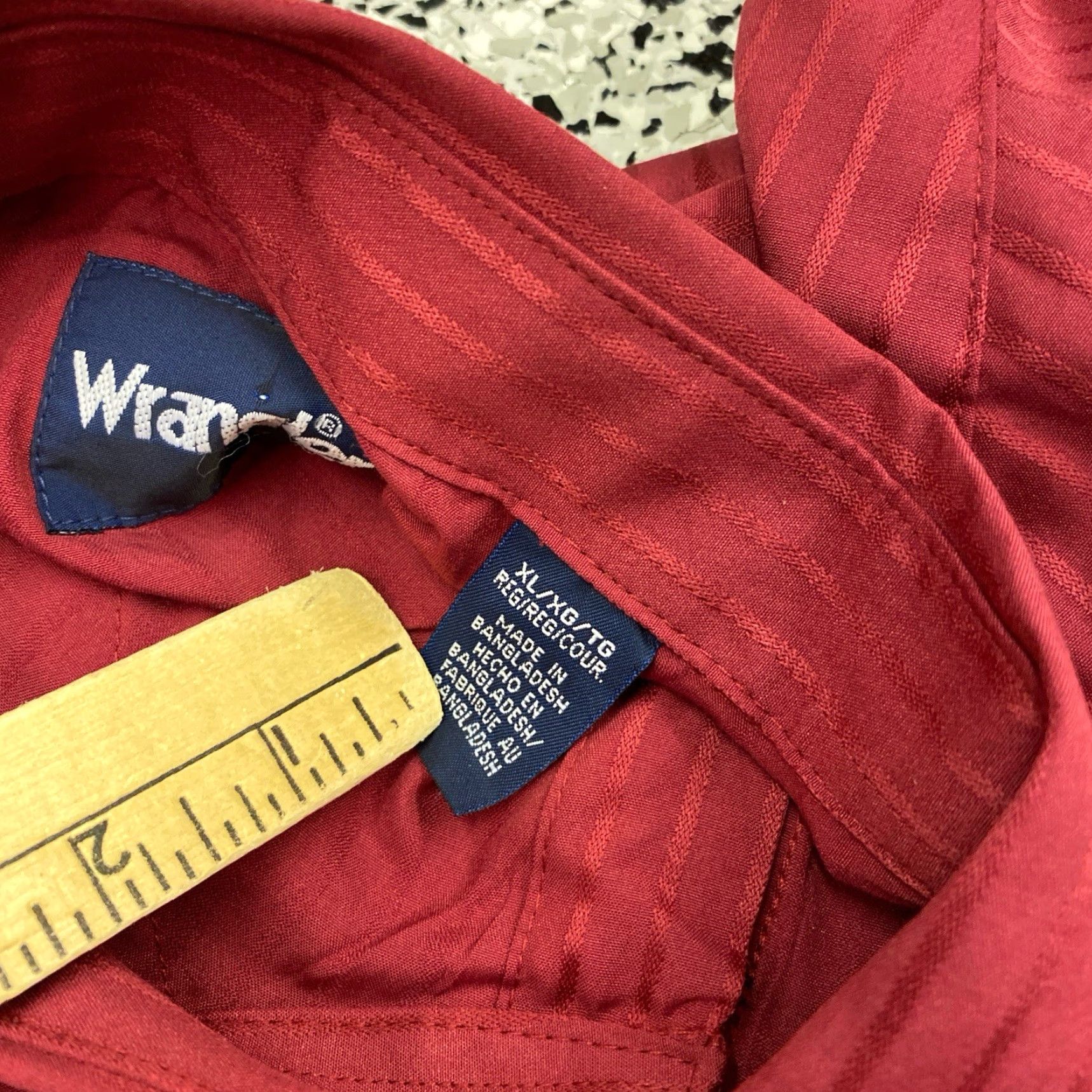 Wrangler VINTAGE Wrangler Shirt Mens XL Red Pearl Snap Stripe Pockets Western NWT Size US XL / EU 56 / 4 - 4 Thumbnail