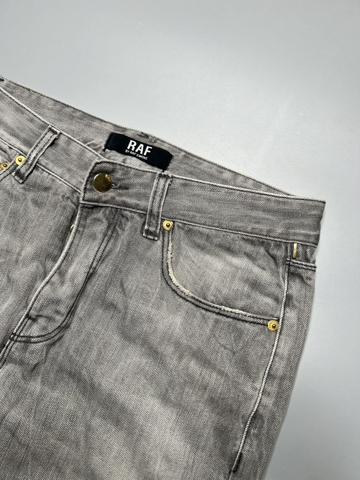 Raf by Raf Simons Raf by raf simons Faded Wash Distressed Jeans Size US 28 / EU 44 - 7 Thumbnail