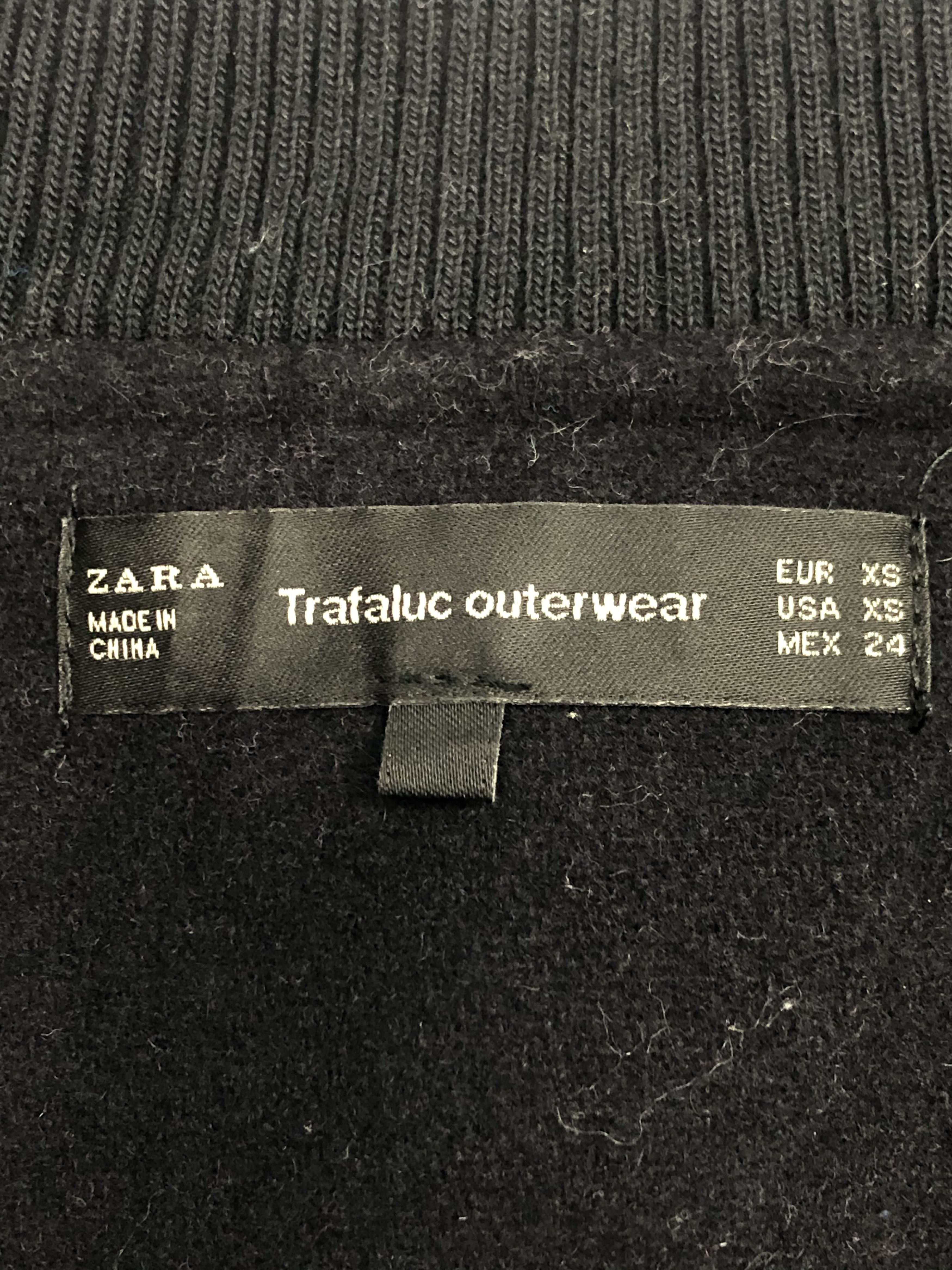 Zara Vintage Zara Varsity Jacket Black V0099 Size US XS / EU 42 / 0 - 3 Thumbnail