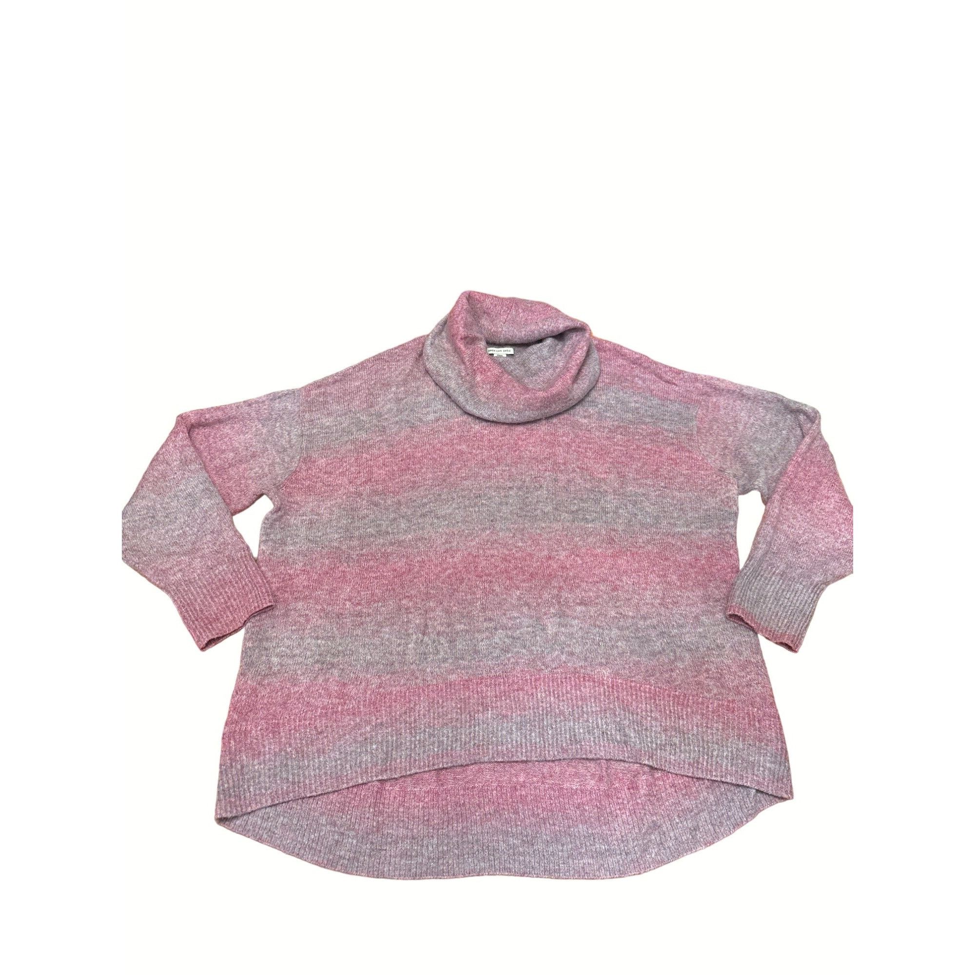 American Eagle Outfitters American Eagle Womens Cowl Neck Sweater Medium Pink & Gray Size M / US 6-8 / IT 42-44 - 10 Thumbnail