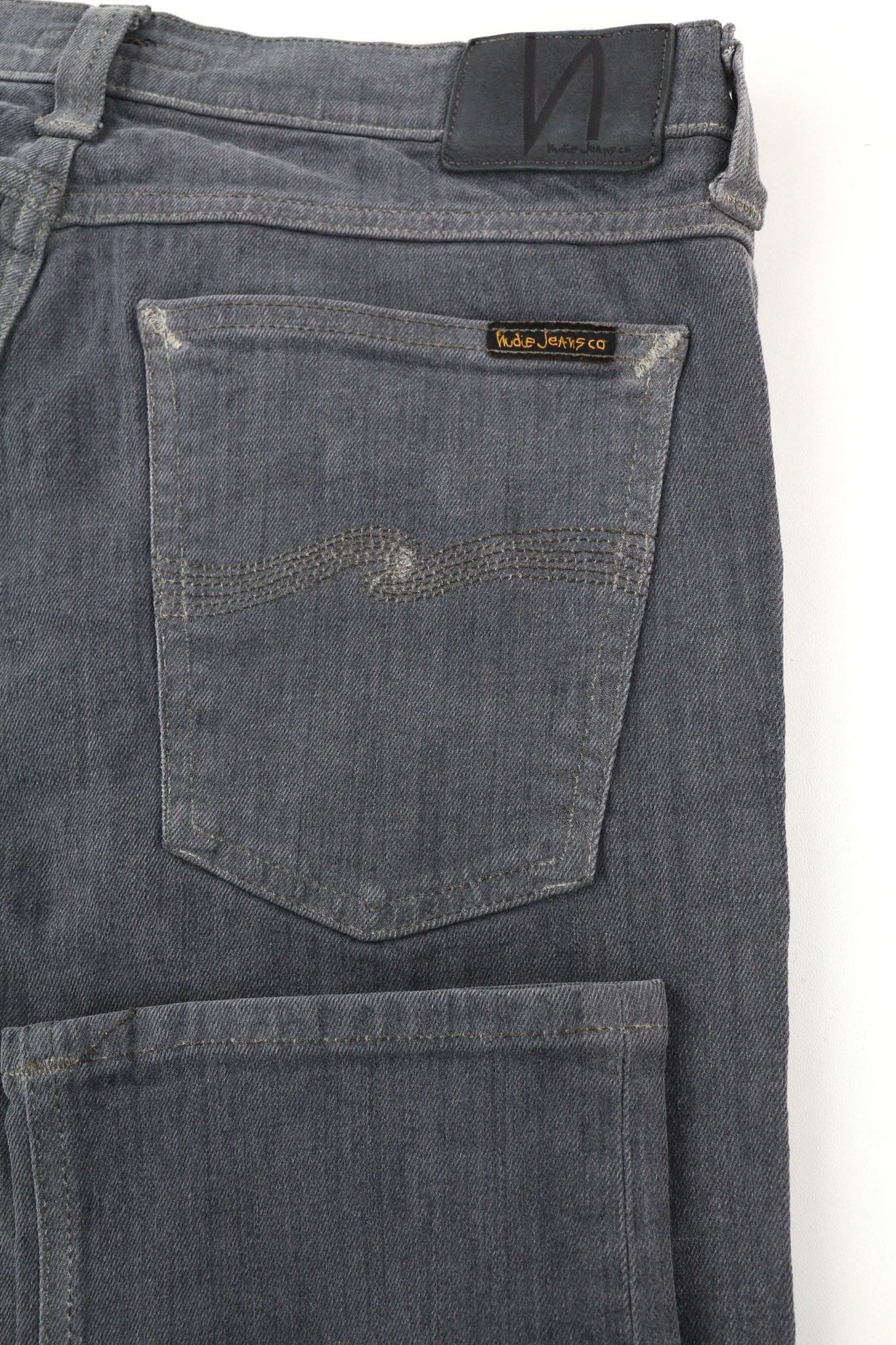 Nudie Jeans TIGHT LONG JOHN W32/L34 Organic Charcoal Logo Zip 80708 Size US 32 / EU 48 - 5 Thumbnail
