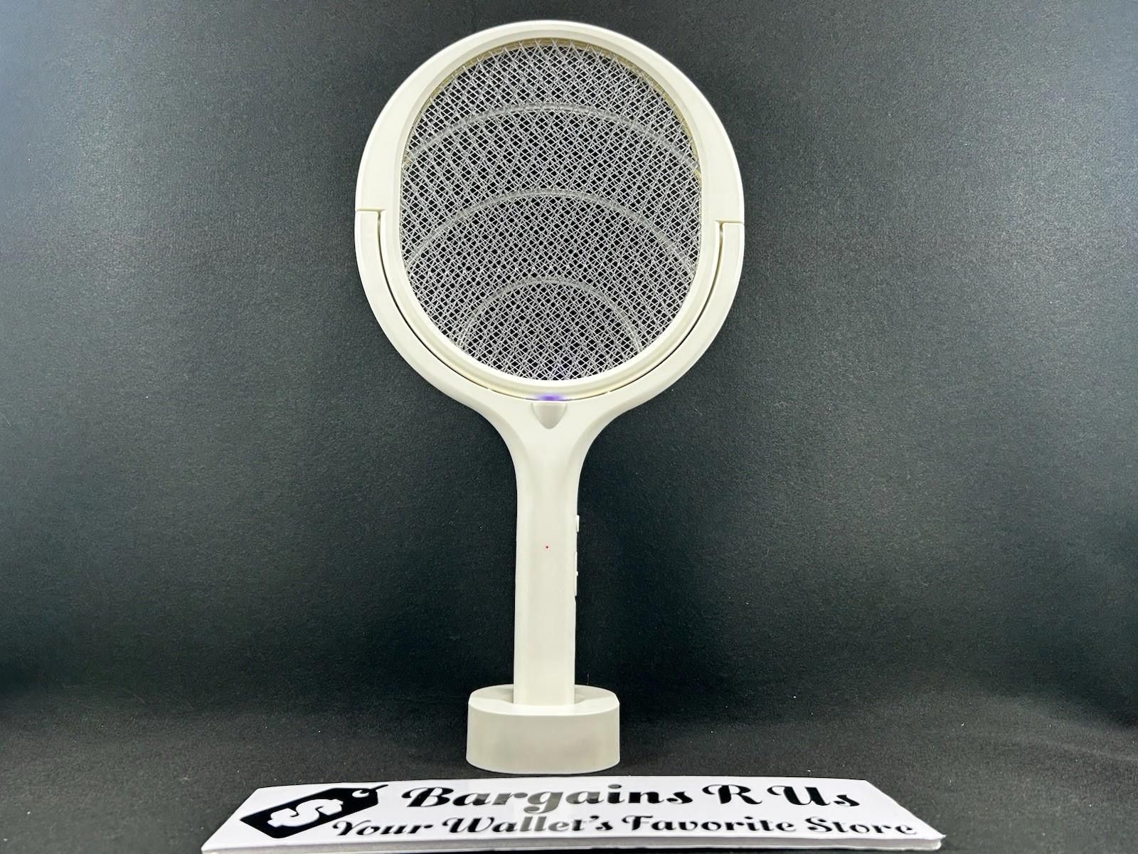 Other Electric Fly Mosquito Swatter Long Handle White Patented Rot Size ONE SIZE - 3 Thumbnail