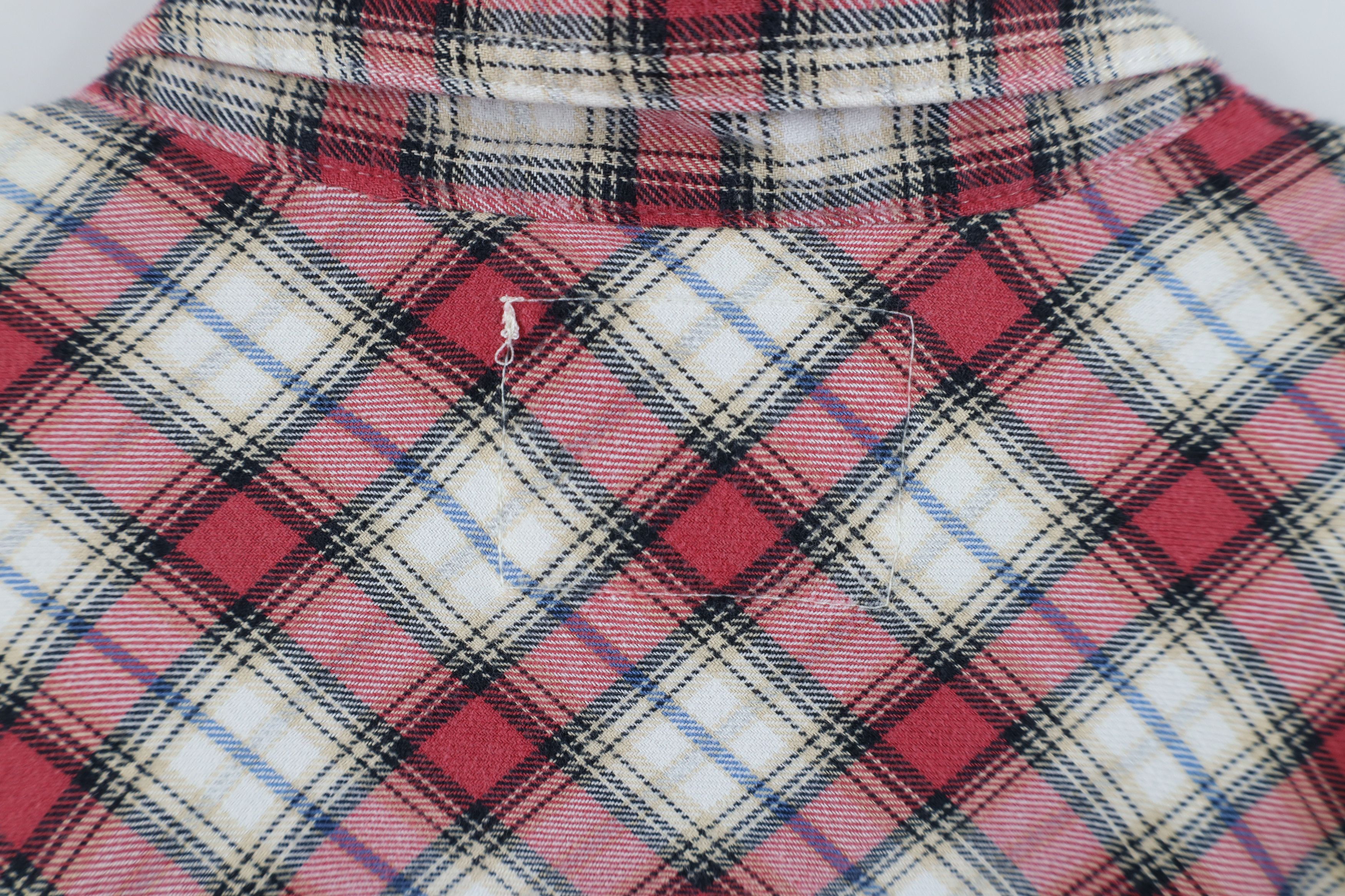 Levi's × Vintage Vintage 90s Levis Flannel Collared Button Down Shirt Plaid Size US XL / EU 56 / 4 - 12 Thumbnail