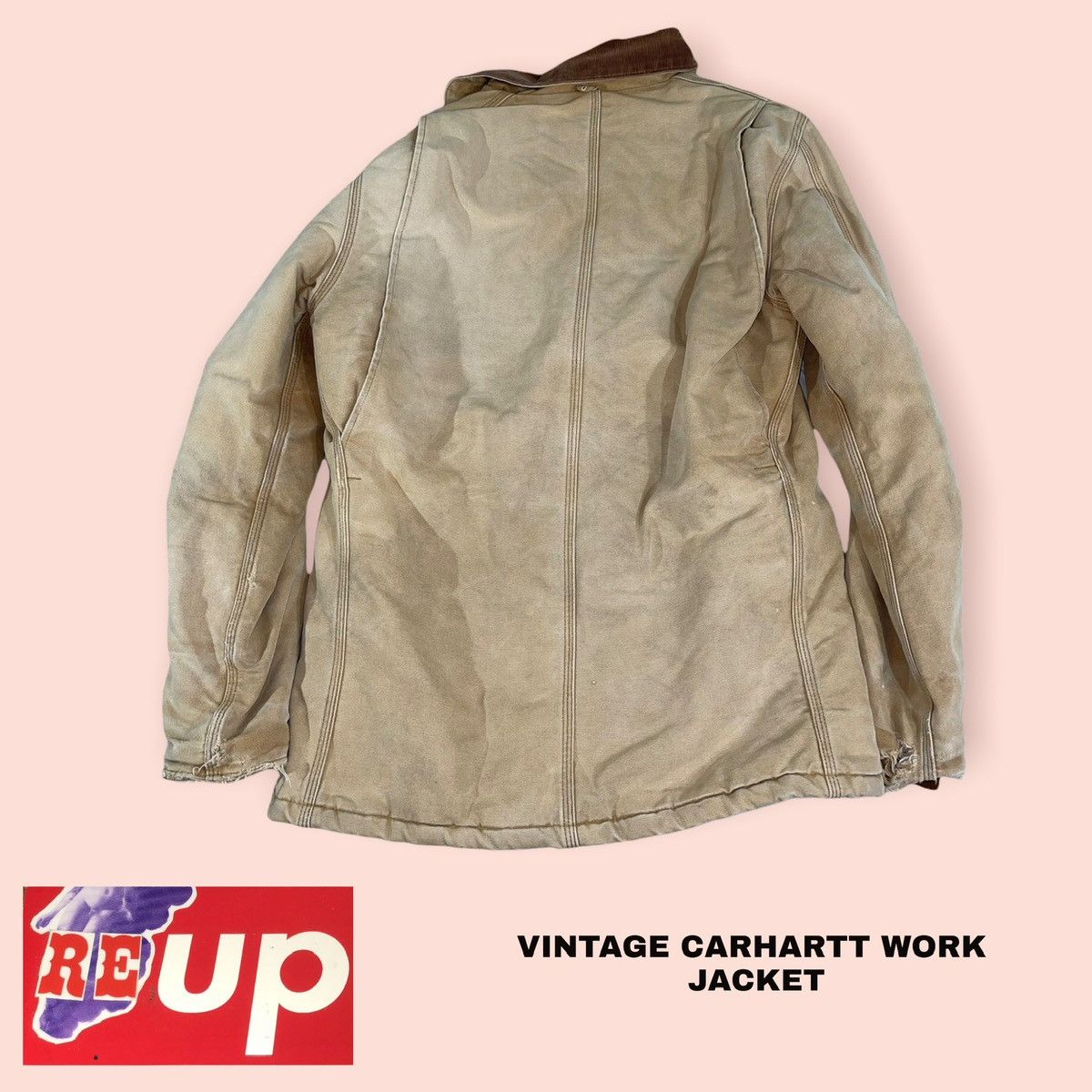 Carhartt × Vintage Vintage Carhartt Work Jacket Size US XL / EU 56 / 4 - 4 Thumbnail