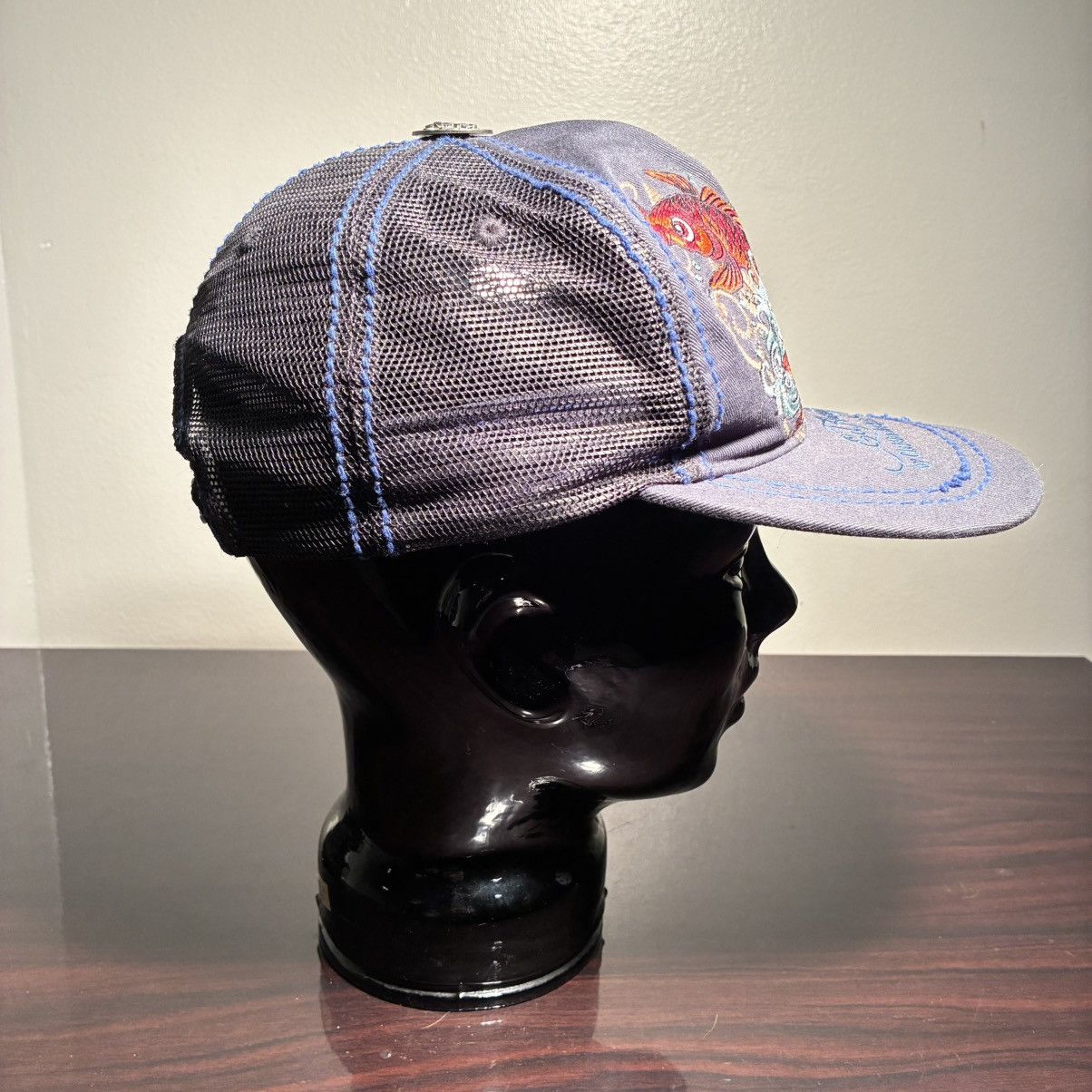 Ed Hardy Ed Hardy blue koi fish trucker hat Size ONE SIZE - 4 Thumbnail