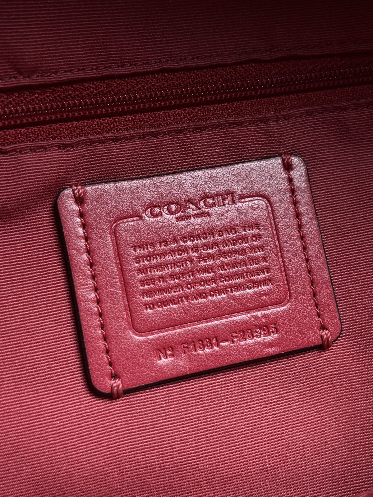 Coach Coach Red Leather Charlie Backpack Size ONE SIZE - 12 Thumbnail