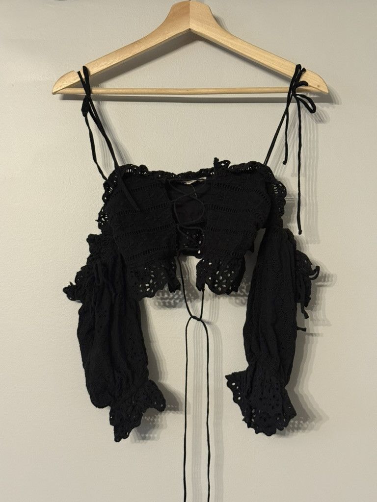 For Love & Lemons Crochet Top Size XXS / US 00 / IT 34 - 3 Thumbnail